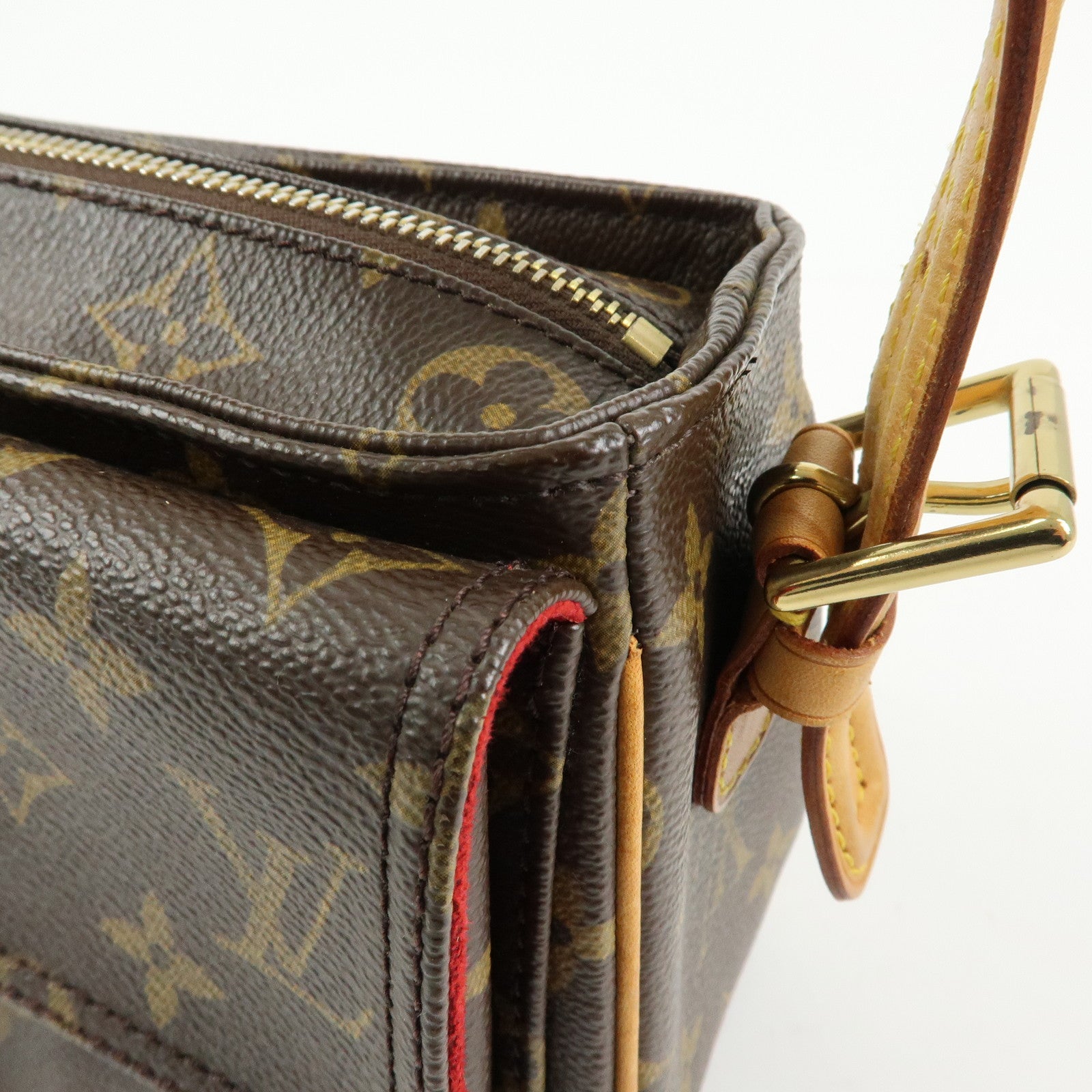 Louis Vuitton Monogram Vivacite Shoulder Bag Hand Bag Brown M51164