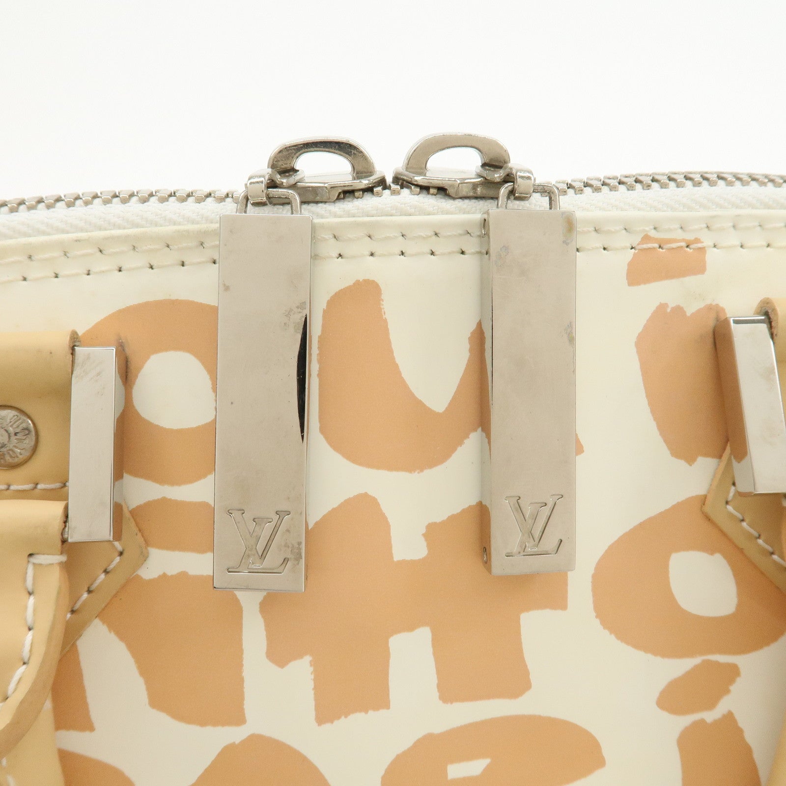 Louis Vuitton Monogram Graffiti Alma PM Hand Bag Beige Ivory M92178