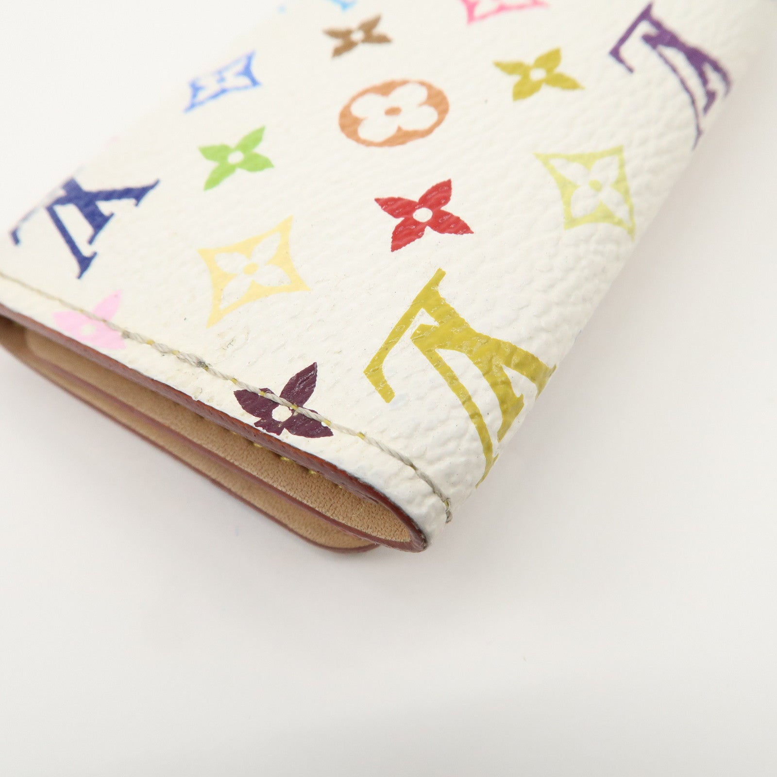 Louis Vuitton Monogram Multicolor Multiclés 4 Key Case Blanc M60043 Used