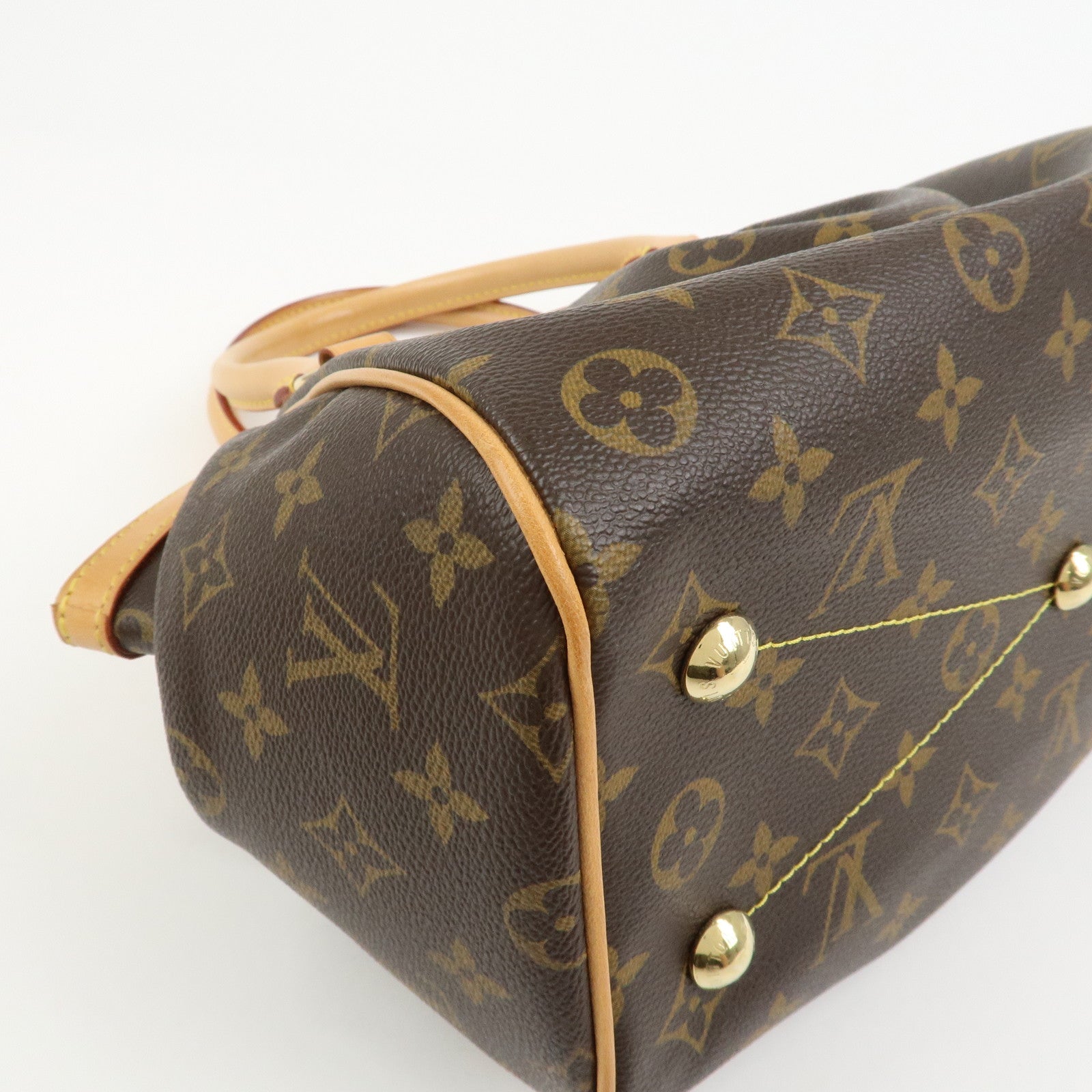 Louis Vuitton Monogram Tivoli PM Hand Bag Shoulder Bag Brown M40143