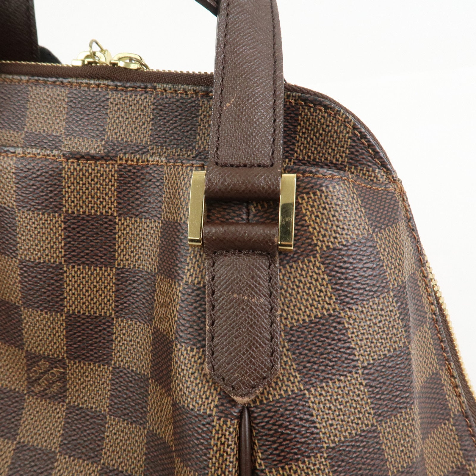 Louis Vuitton Damier Canvas Belem PM Hand Bag Brown N51173