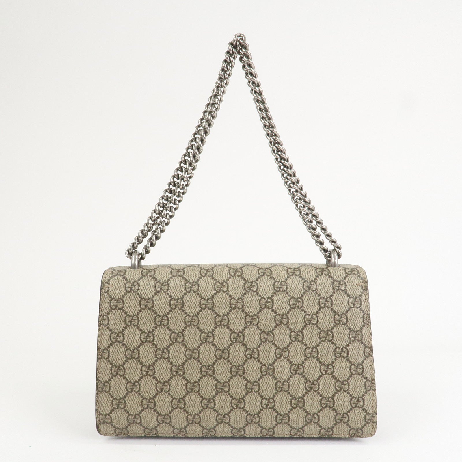 GUCCI Dionysus GG Supreme Suede Medium Chain Shoulder Bag 400249