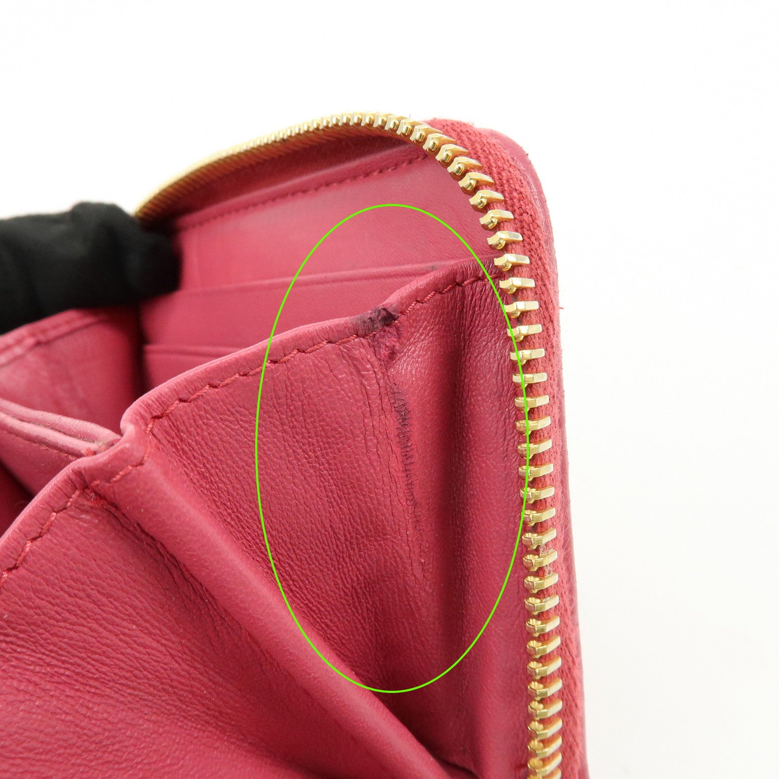 MIU MIU Logo Nappa Leather Coin Case Coin Purse Pink 5MM268