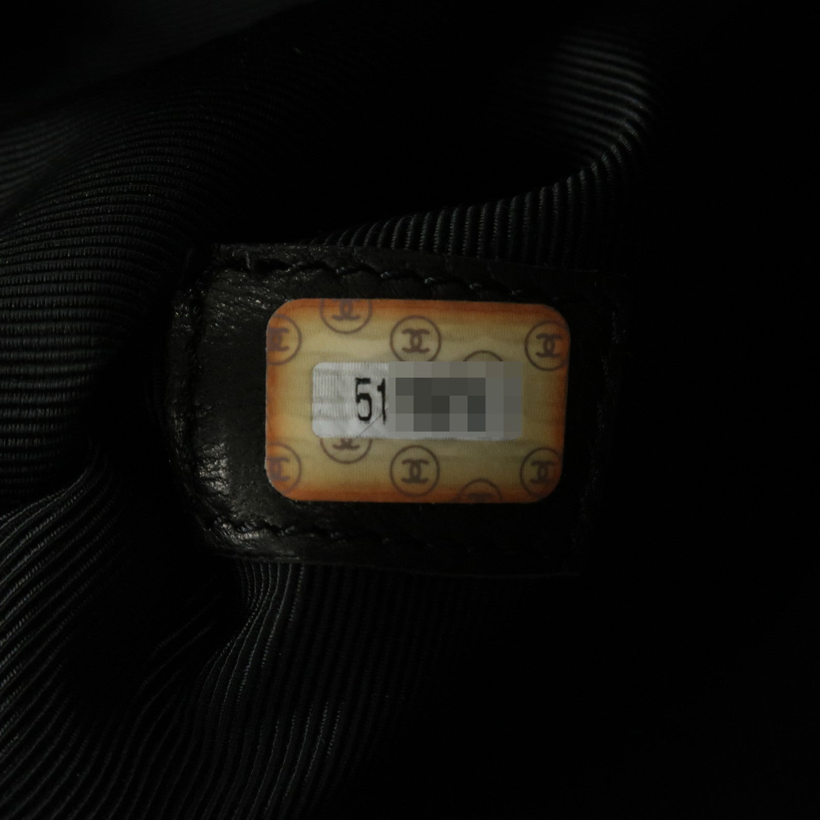 CHANEL COCO Mark Caviarskin Tote Bag Shoulder Bag Hand Bag Black