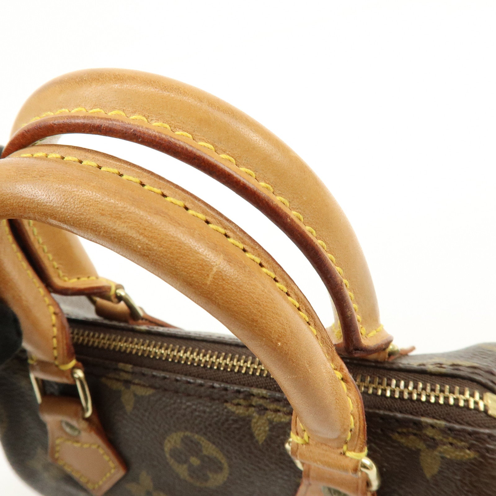 Louis Vuitton Monogram Mini Speedy Hand Bag Brown M41534