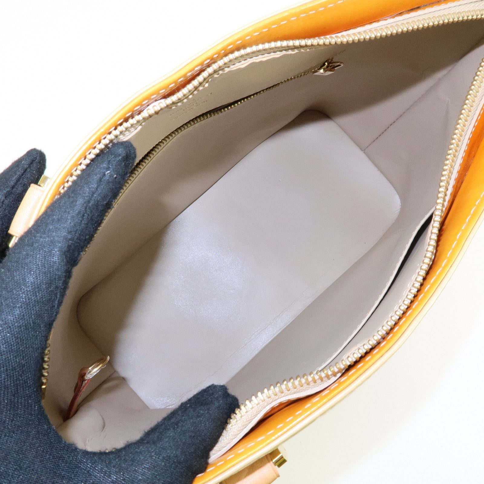 Louis Vuitton Monogram Vernis Houston Tote Hand Bag Beige M91004