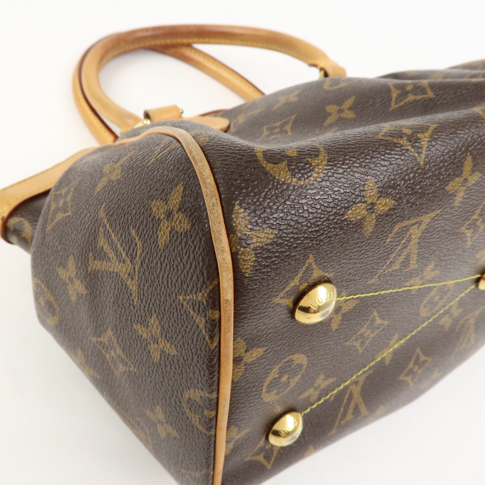 Louis Vuitton Monogram Tivoli PM Hand Bag Shoulder Bag Brown M40143
