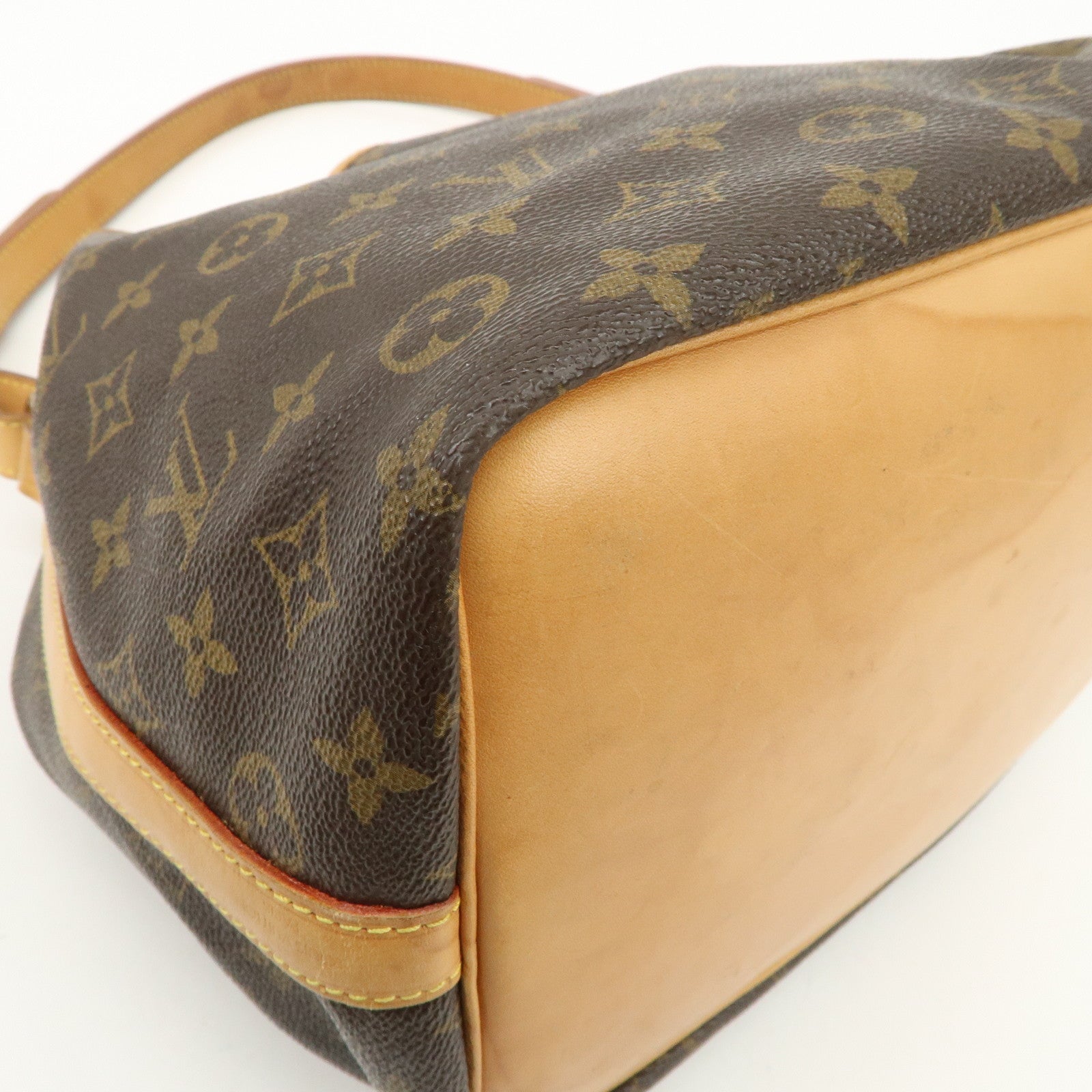 Louis Vuitton Monogram Canvas Petit Noe Shoulder Bag Brown M42226