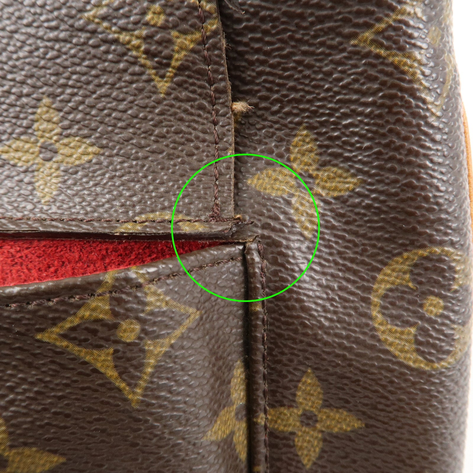 Louis Vuitton Monogram Partition Pouch Wristlet Bag M51901 Used
