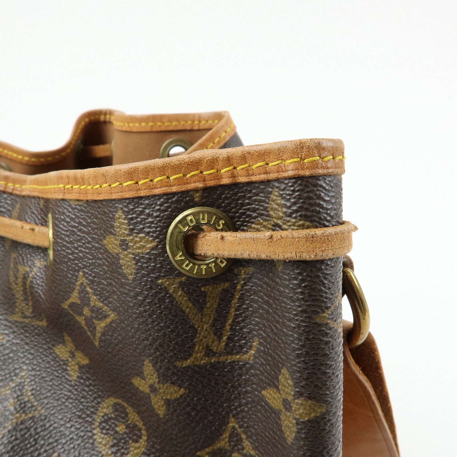 Louis Vuitton Monogram Petit Noe Shoulder Bag Brown M42226