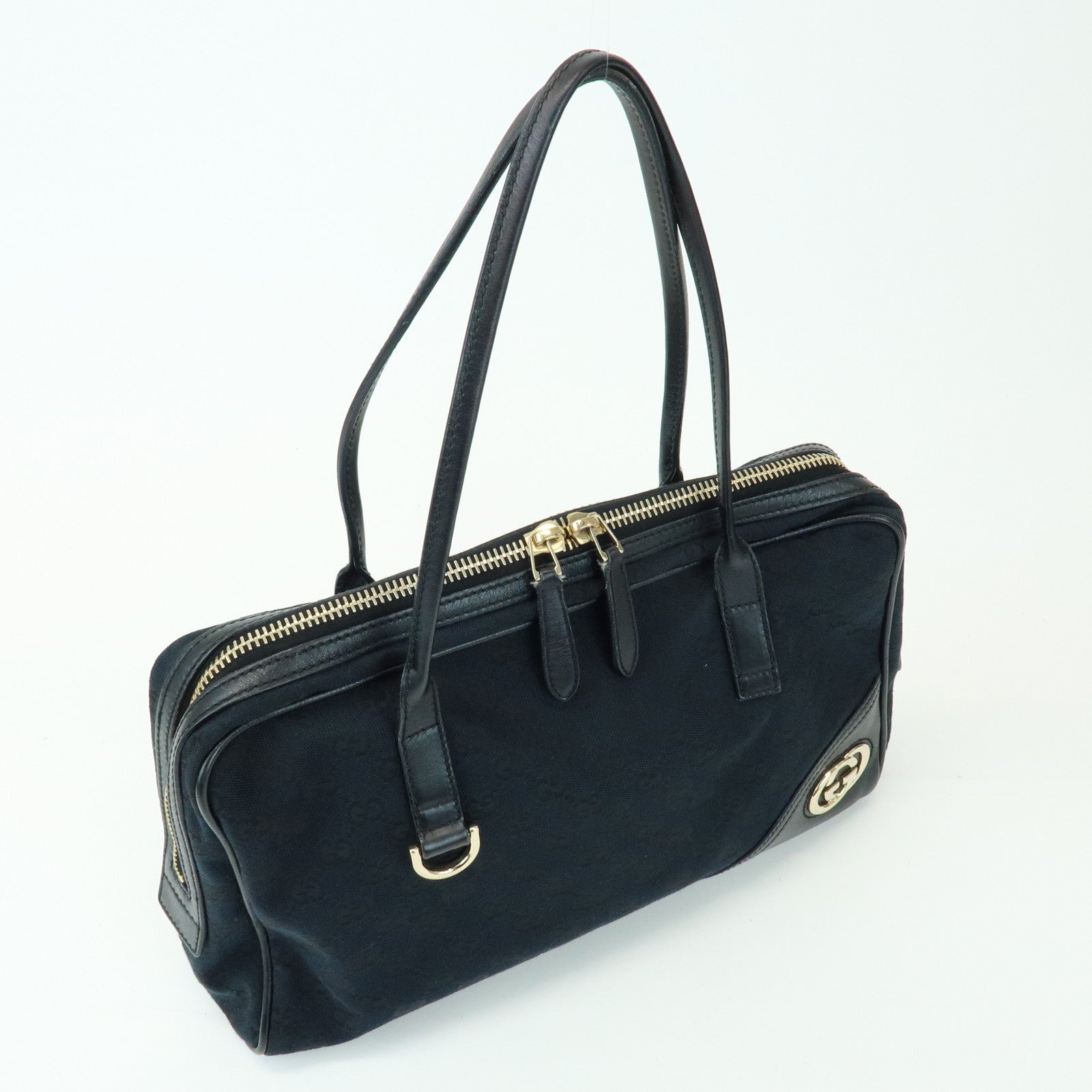 GUCCI New Britt Interlocking G GG Canvas Hand Shoulder Bag 169971