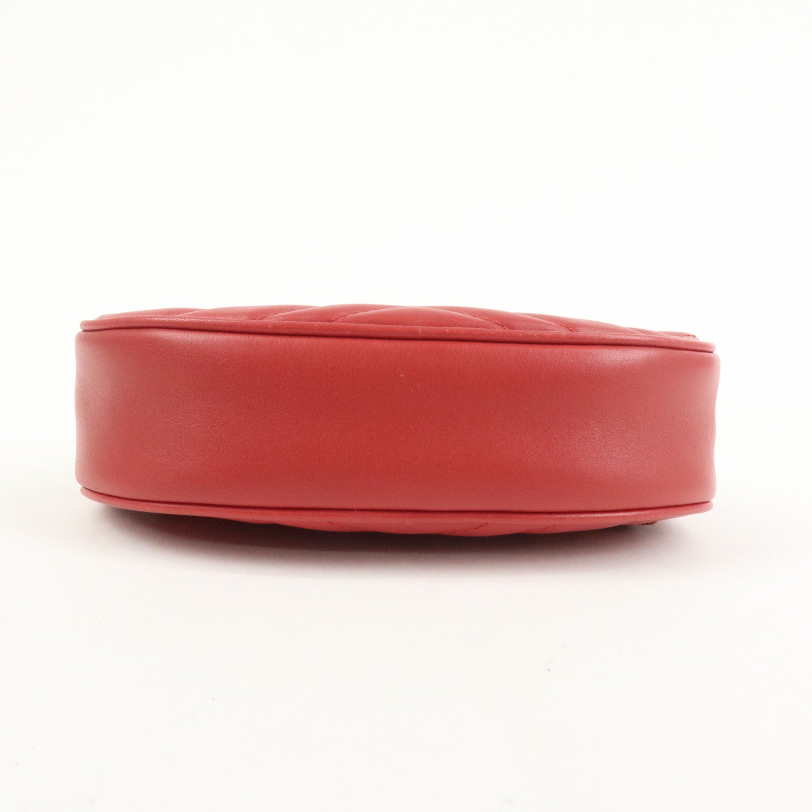 GUCCI GG Marmont Leather Waist Bag Crossbody Bag Red 476434