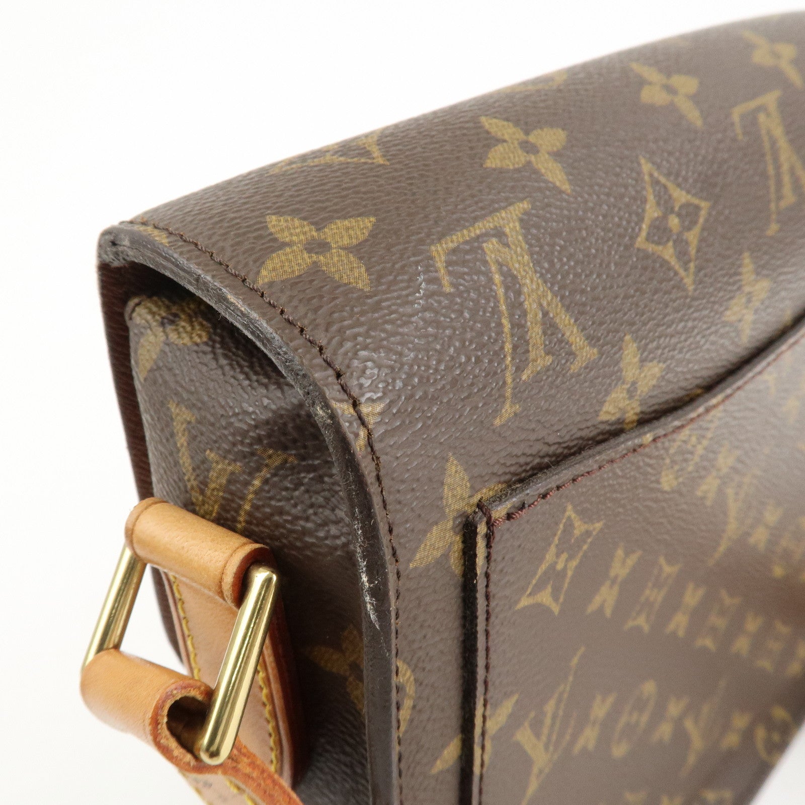 Louis Vuitton Monogram Saint Cloud GM Shoulder Bag Brown M51242 Used