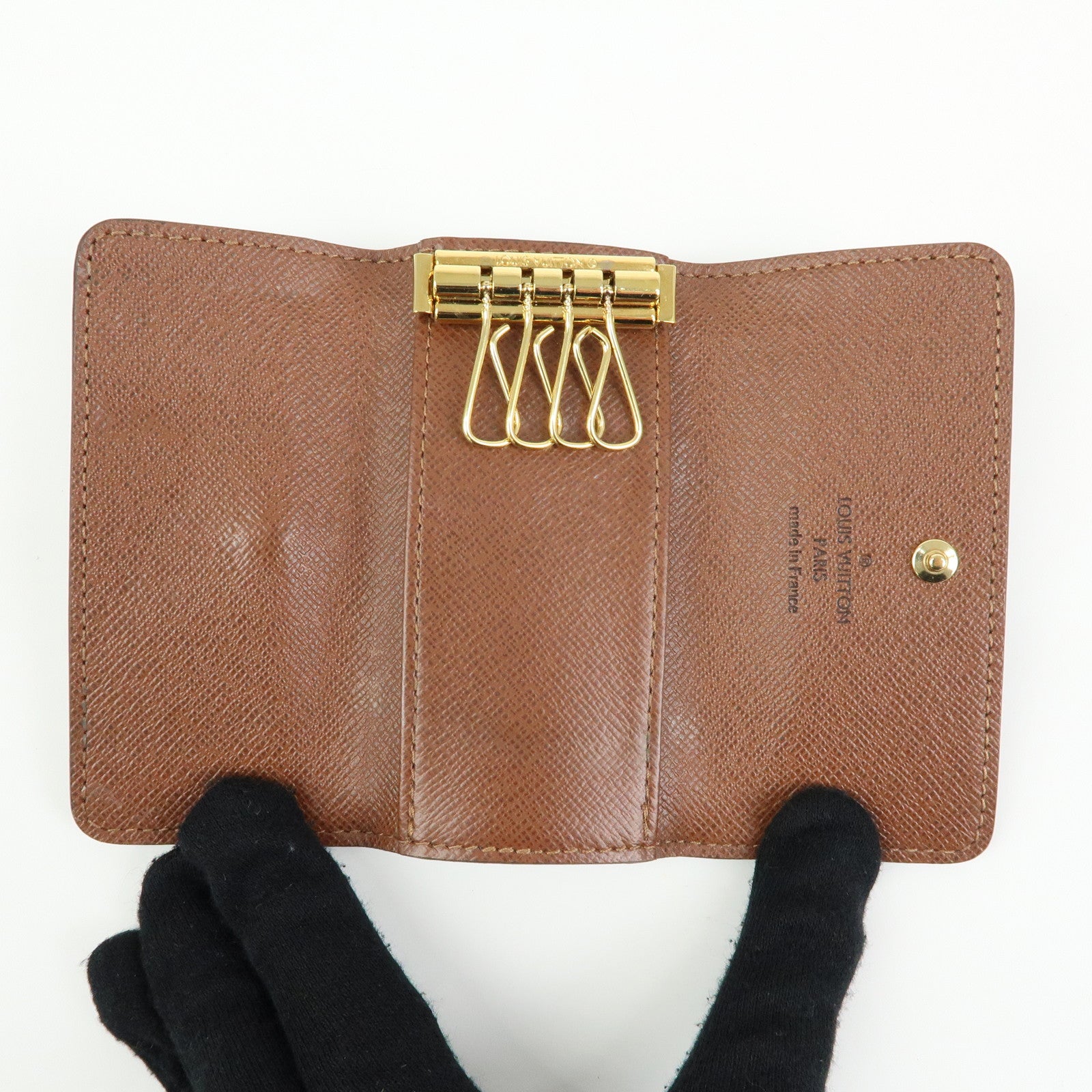 Louis Vuitton Monogram Multicles 4 Key Case Key Holder Brown M69517