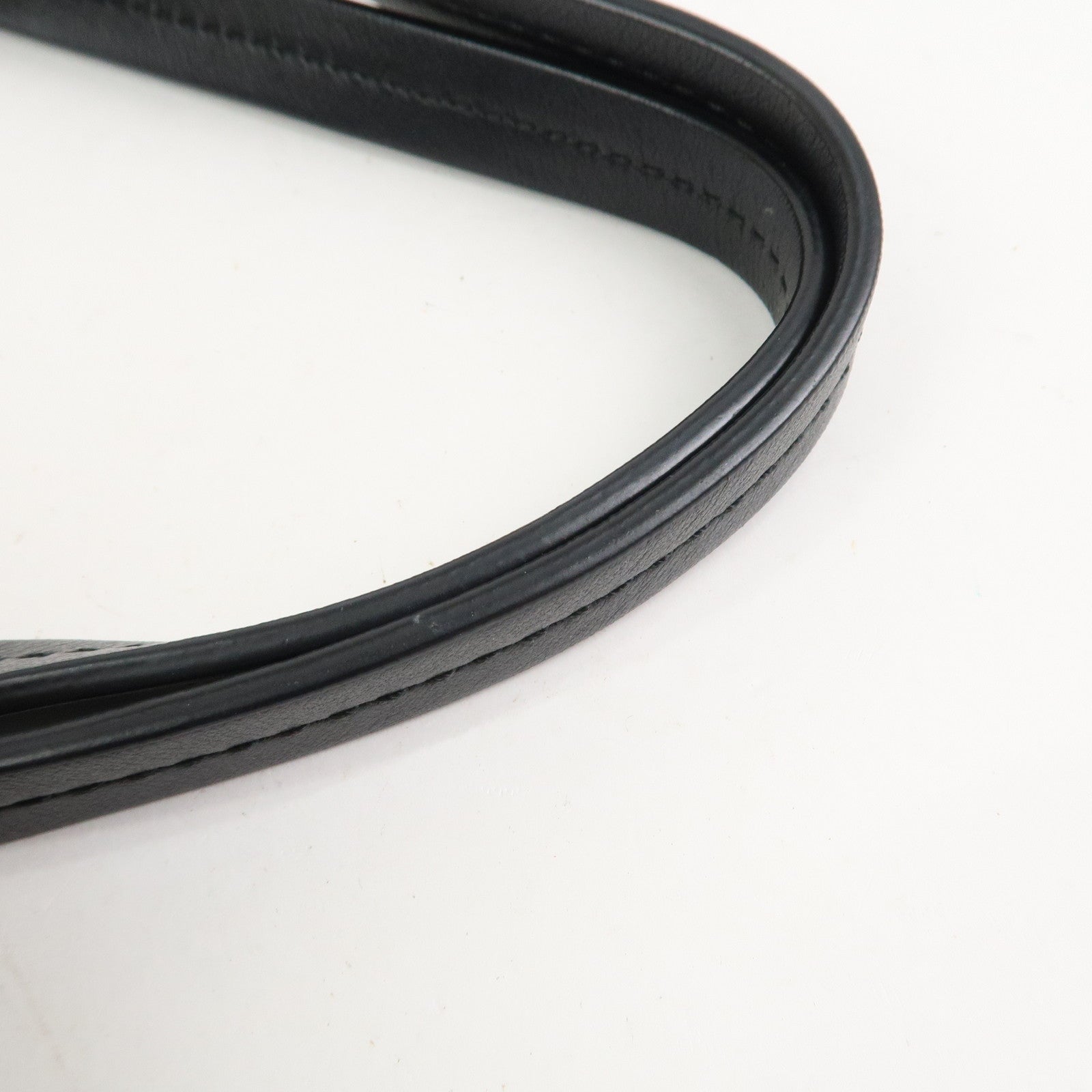 Ferragamo Gancini Nylon Leather Tote Bag Hand Bag Leopard Black