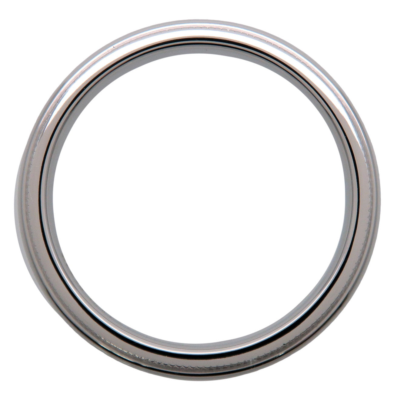 Tiffany & Co Milgrain Band Ring PT950 Platinum US7.25 EU55 HK16