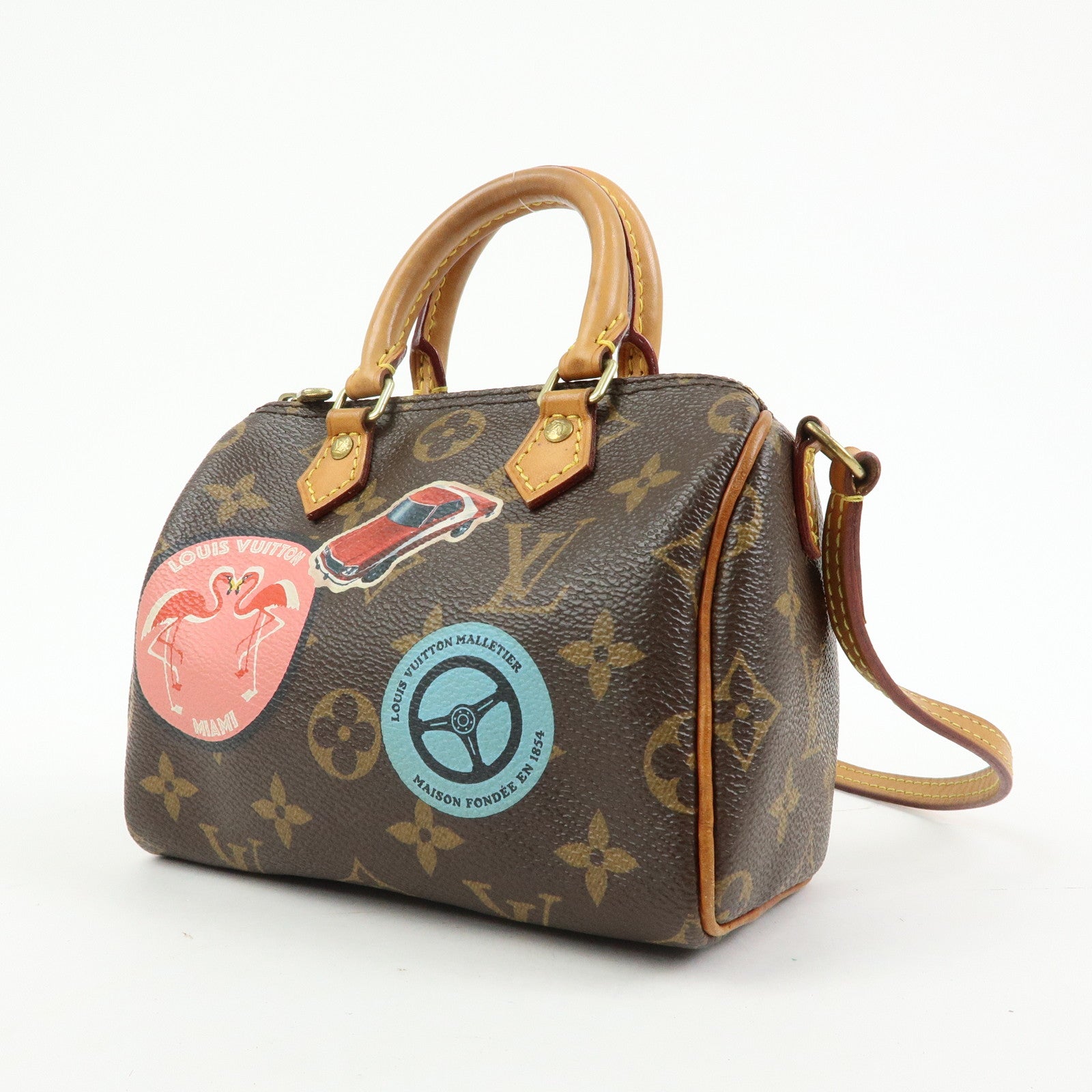 Louis Vuitton Nano Speedy Limited Edition World Tour M62208