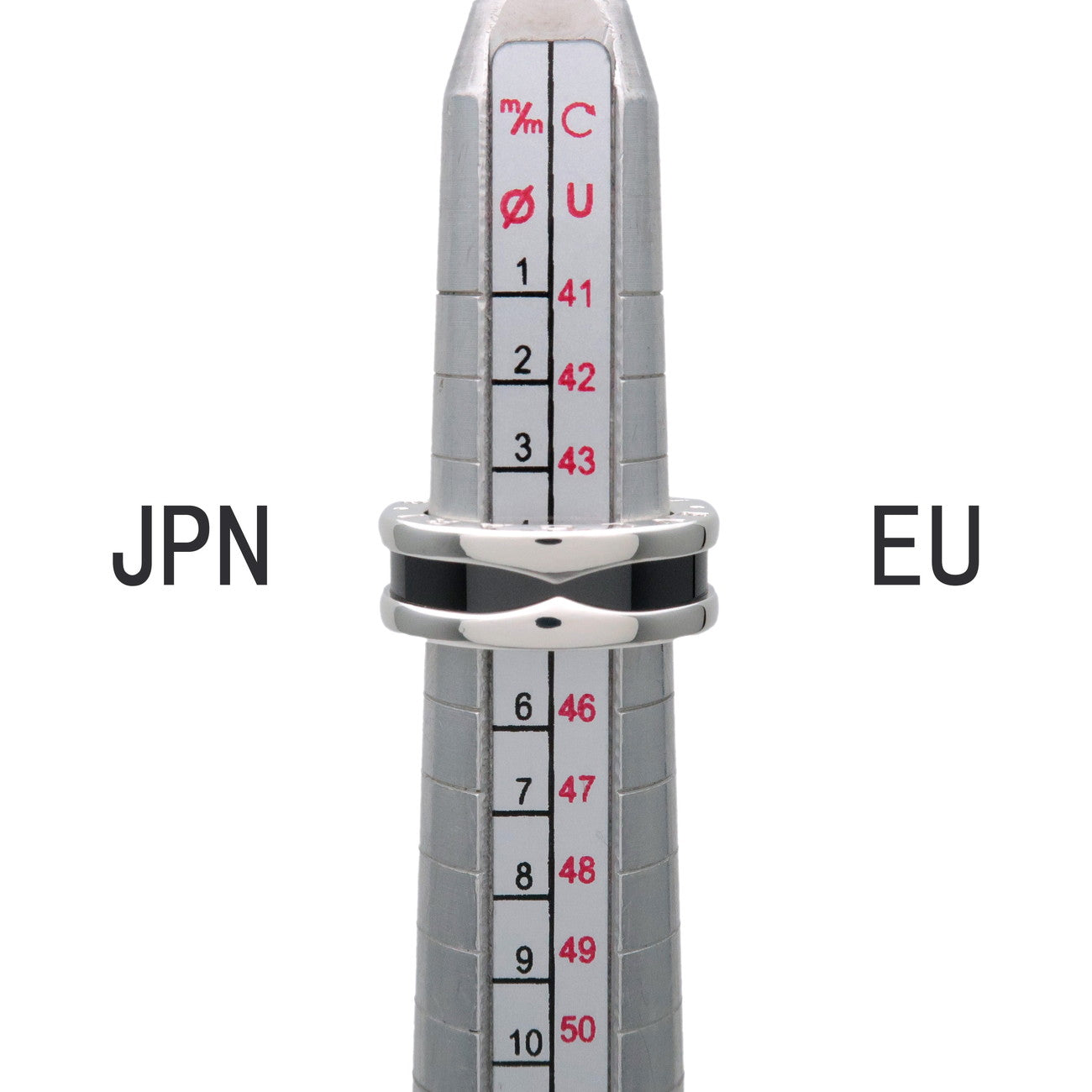 BVLGARI B-Zero1 Save the Children Ring SV925 Black Ceramic #45 US3