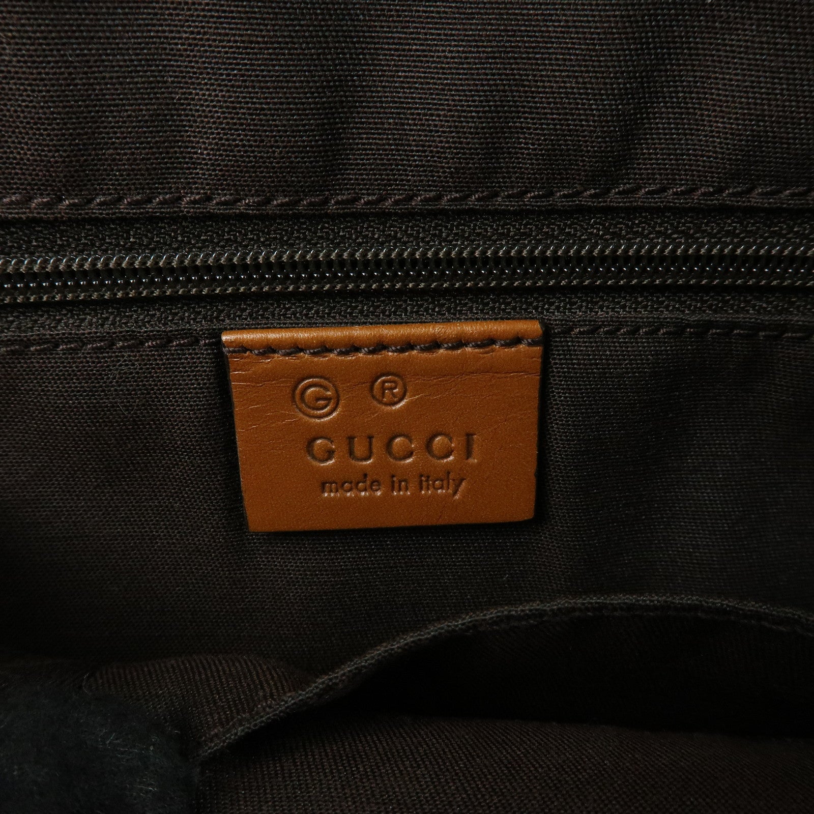 GUCCI Interlocking G Leather 2Way Hand Shoulder Bag Brown 341503