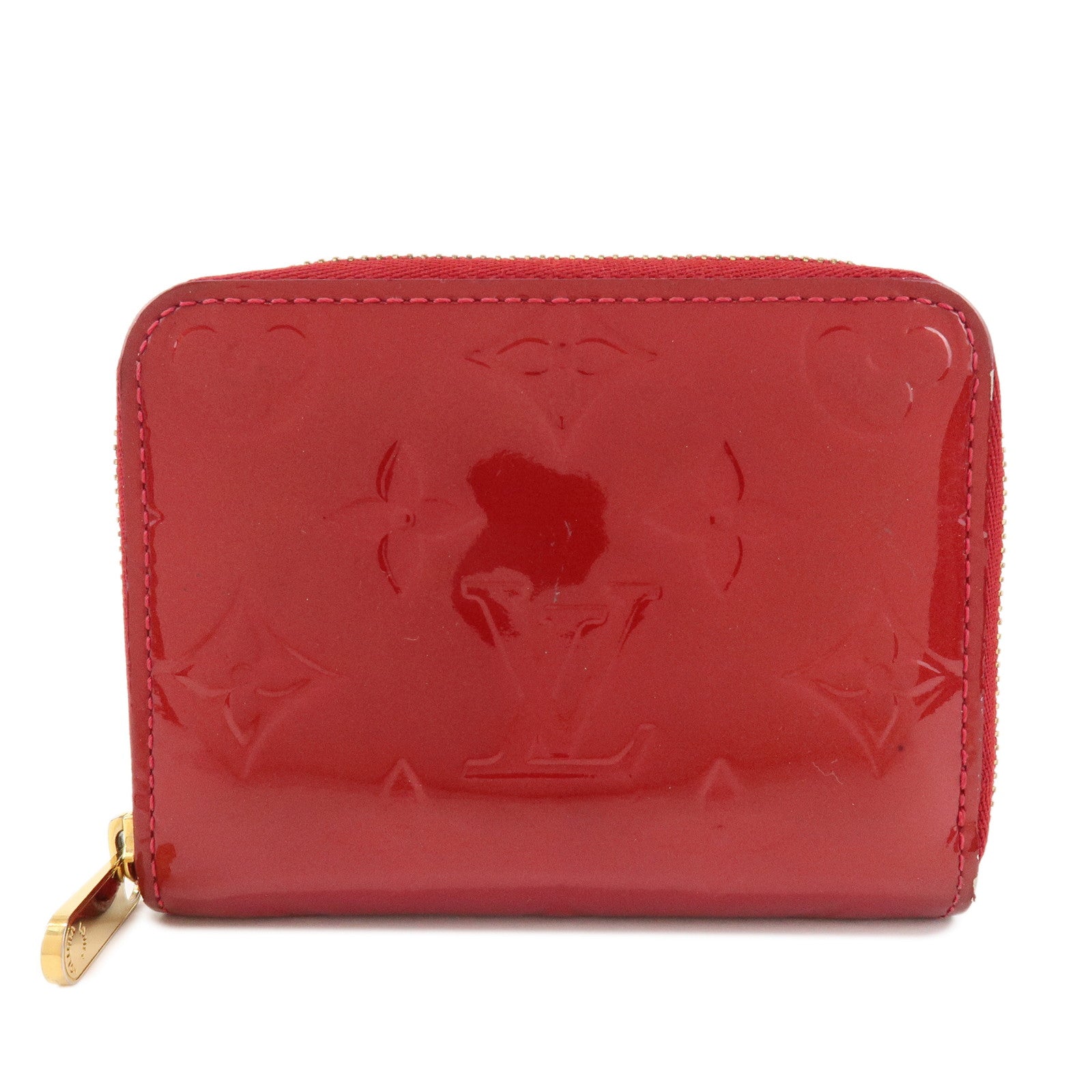 Louis Vuitton Monogram Vernis Leather Zippy Coin Case Pomme d'Amour