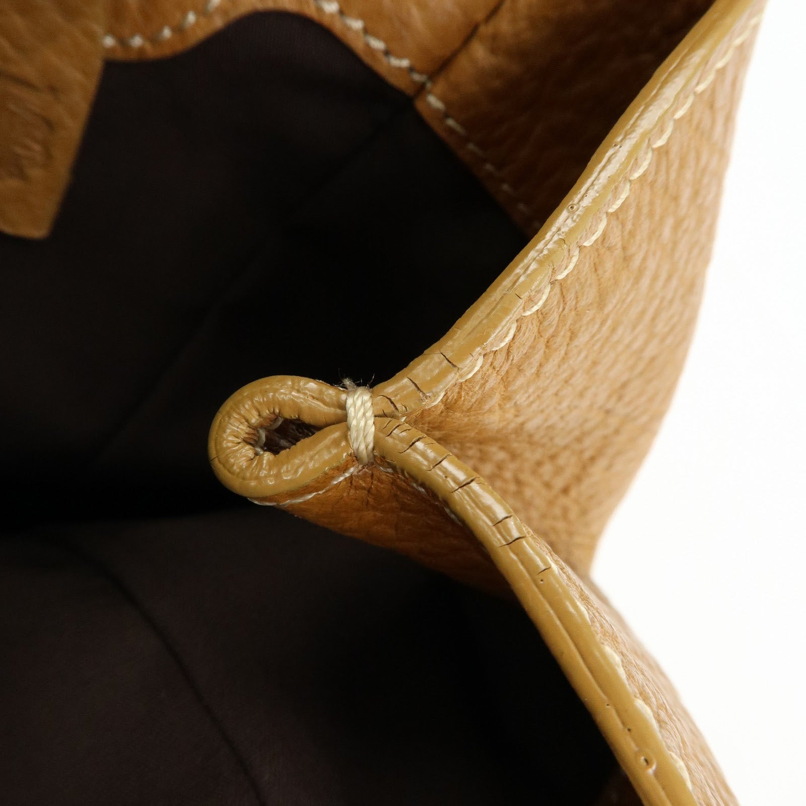 TOD'S Leather Hand Bag Shoulder Bag Brown