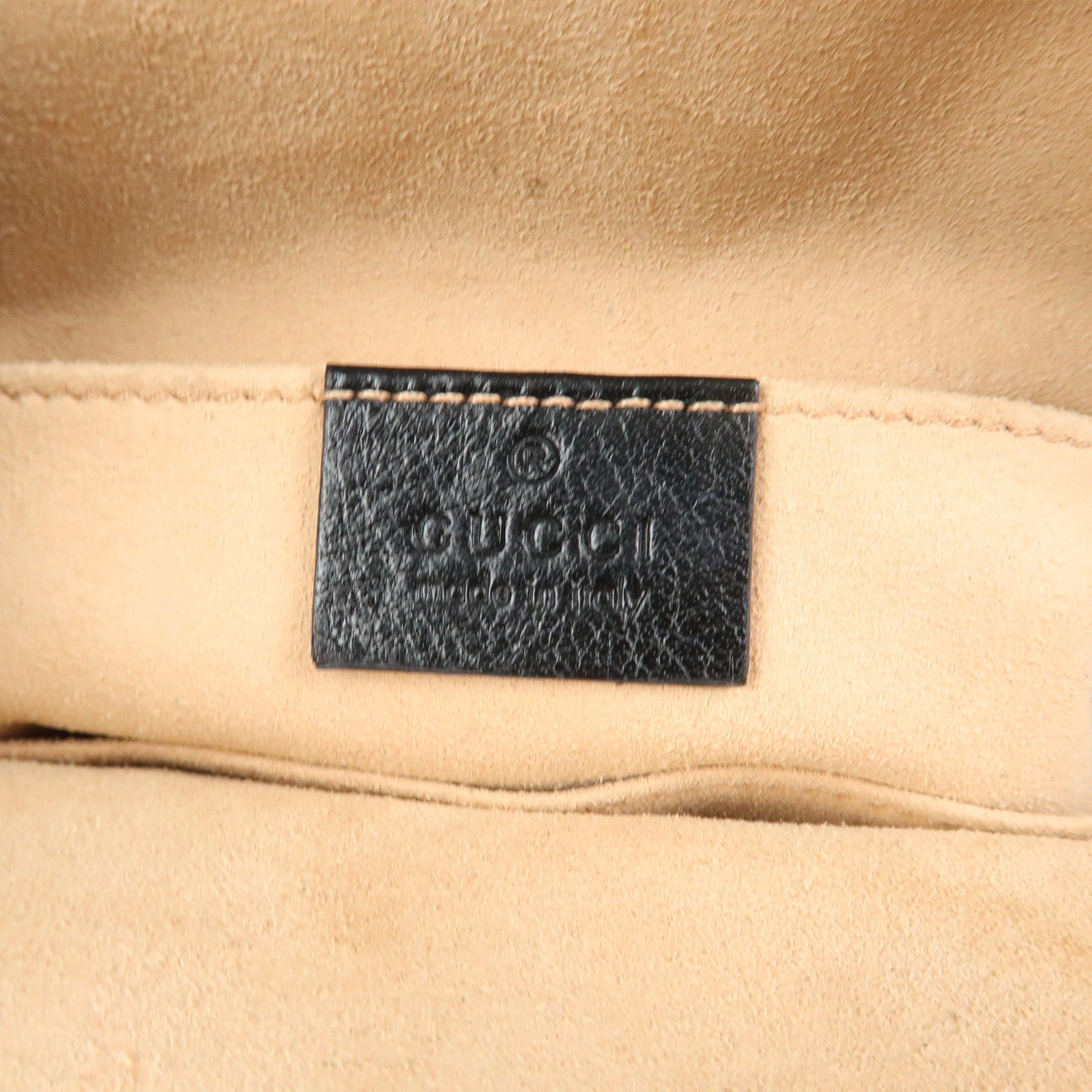 GUCCI Animalier Liber Small Cat Head Shoulder Bag Black 524620