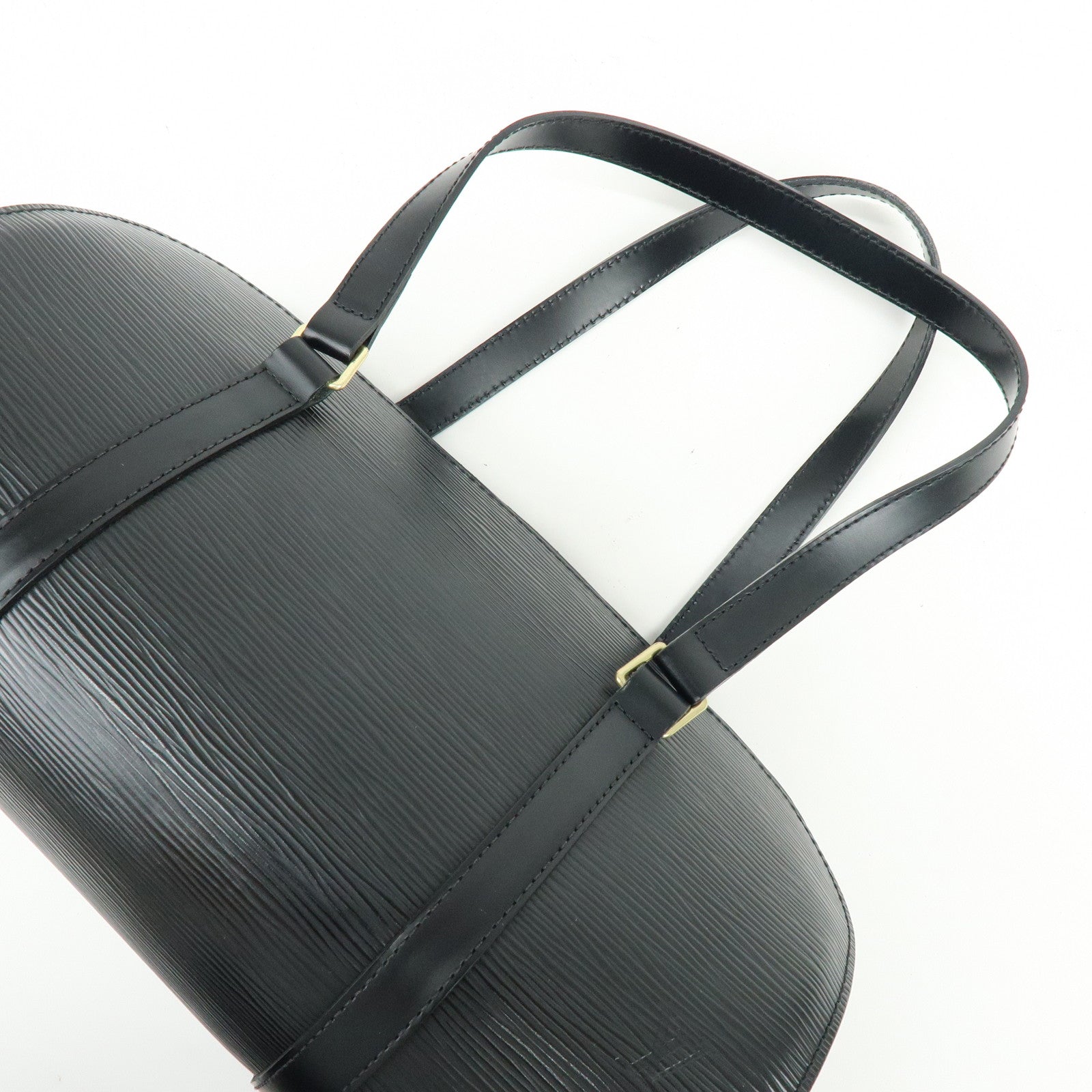 Louis Vuitton Epi Soufflot Shoulder Bag & Pouch Noir M52222
