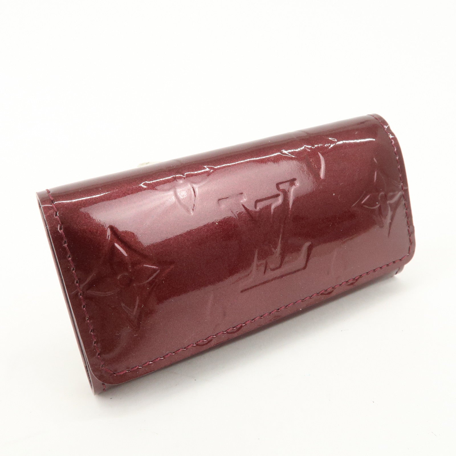 Louis Vuitton Vernis Multicles 4 Key Case Rouge Fauviste M91542