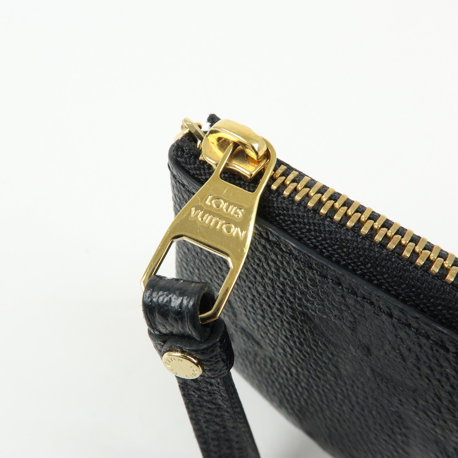 Louis Vuitton Monogram Empreinte Pochette Cles Key Case Noir M80879