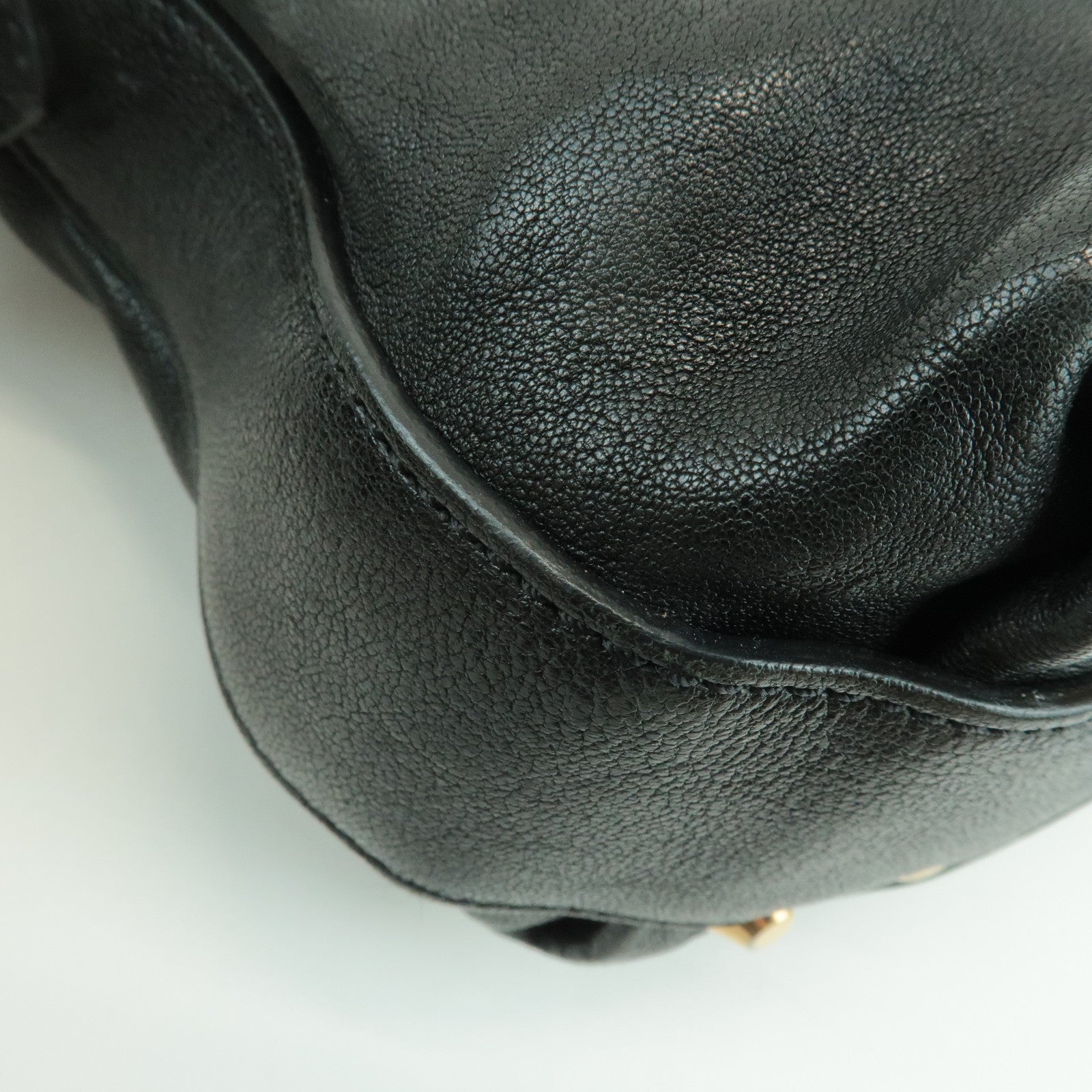 Chloe Angie Leather 2Way Tote Bag Hand Bag Shoulder Bag Black Used