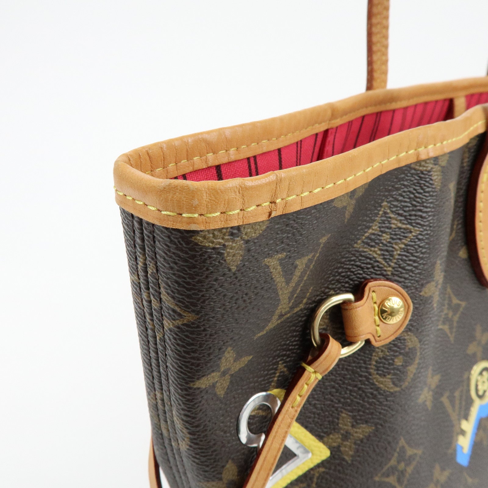 Louis Vuitton Monogram Love Lock Neverfull MM Tote Bag M44364