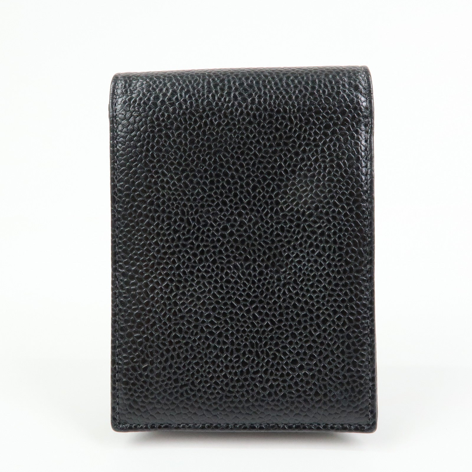 CHANEL COCO Mark Caviarskin Cigarette Case Black