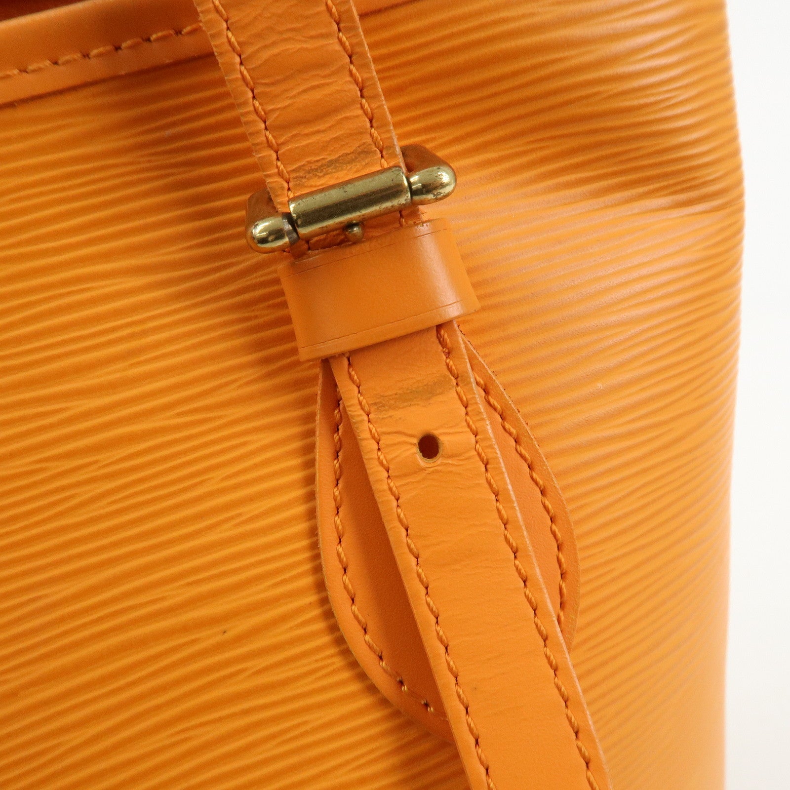 Louis Vuitton Epi Bucket PM Shoulder Bag Tote Bag Mandarin M5899H