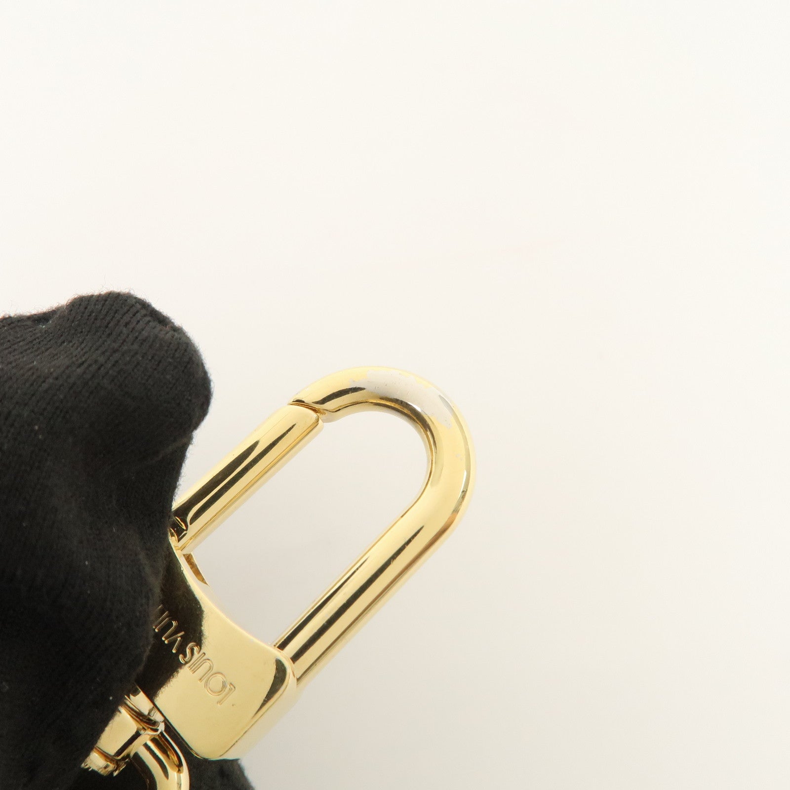 Louis Vuitton Fleur de Monogram Bag Charm Key Chain Gold M65111