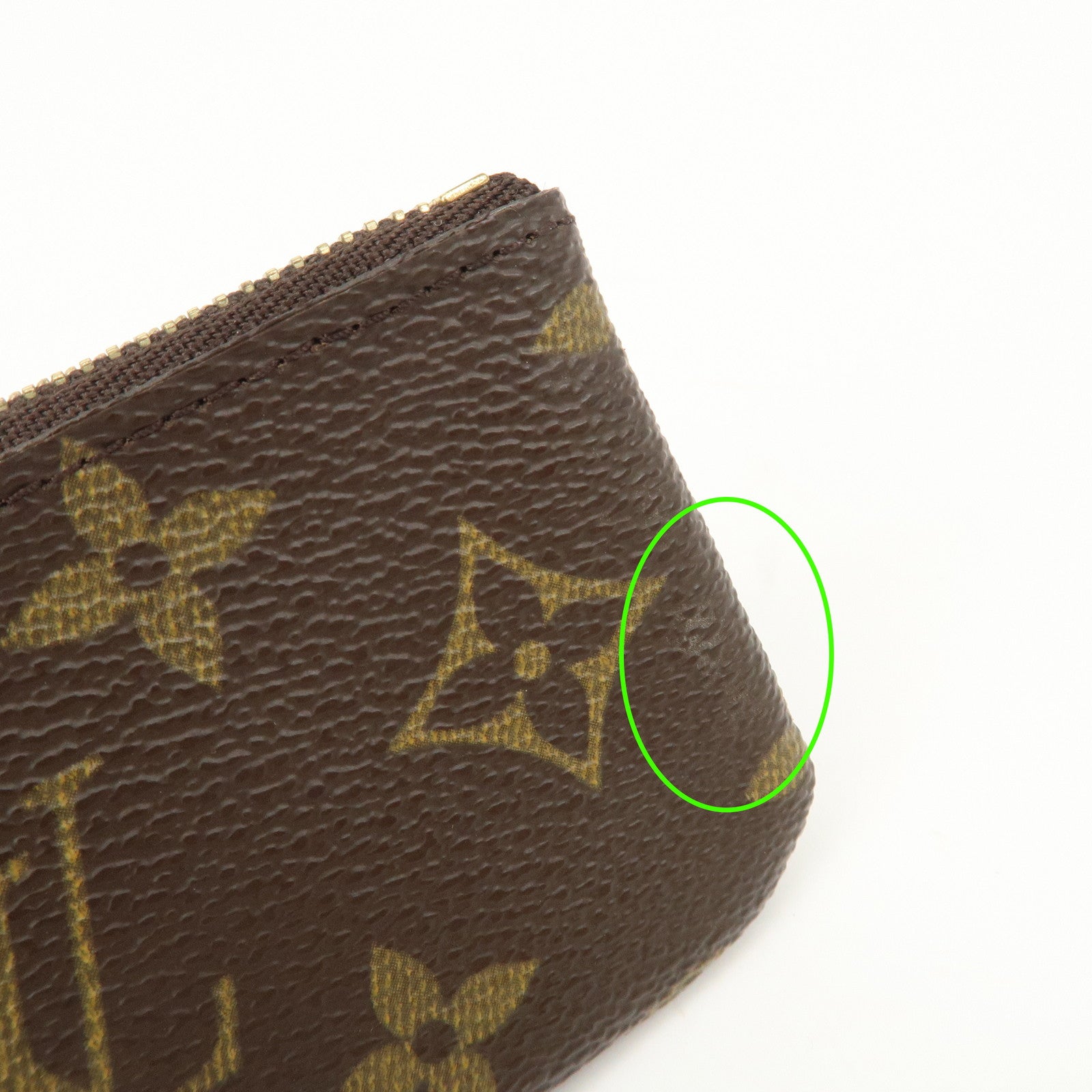 Louis Vuitton Monogram Pochette Cles Coin Case Key Case M62650