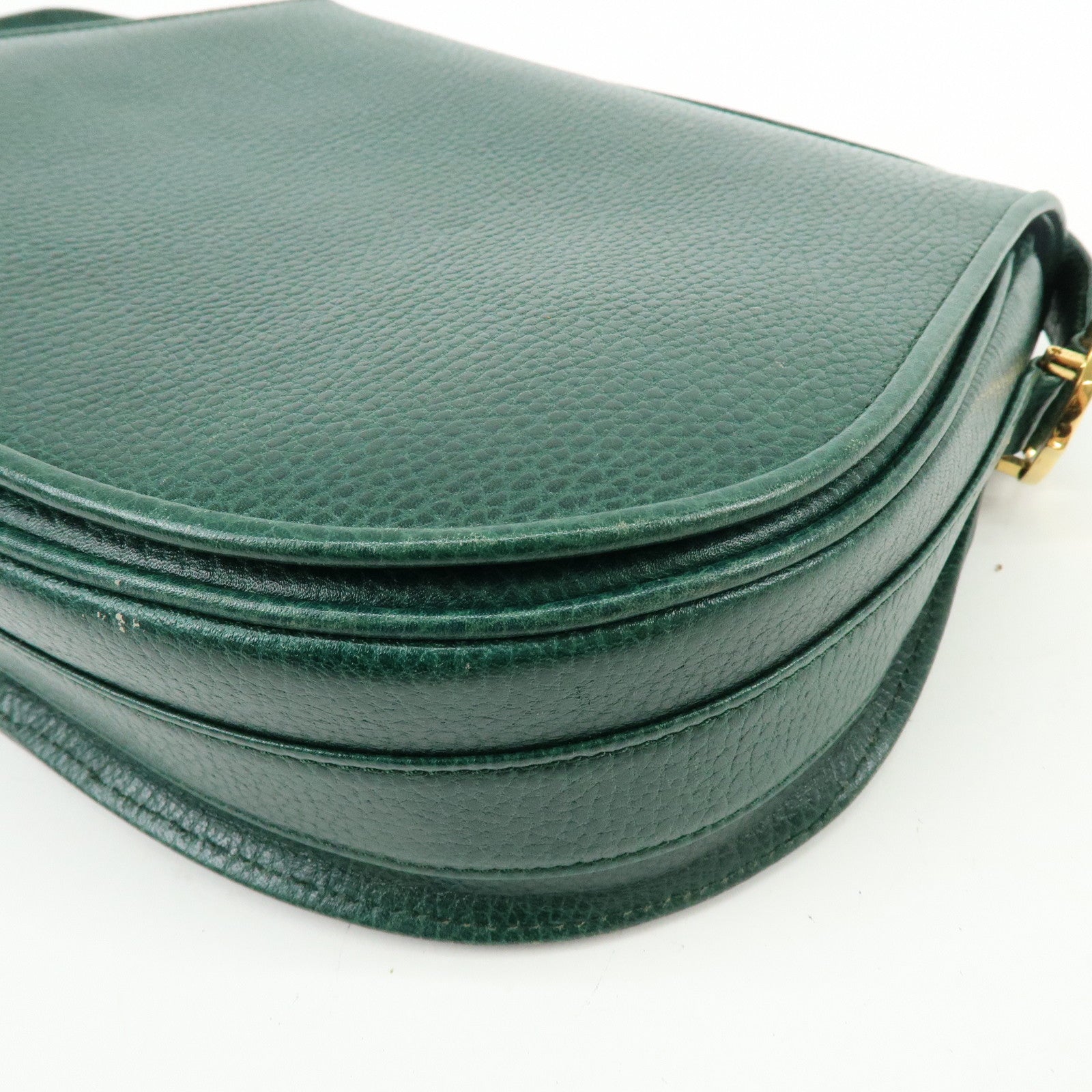Cartier Must de Cartier Leather Flap Shoulder Bag Green