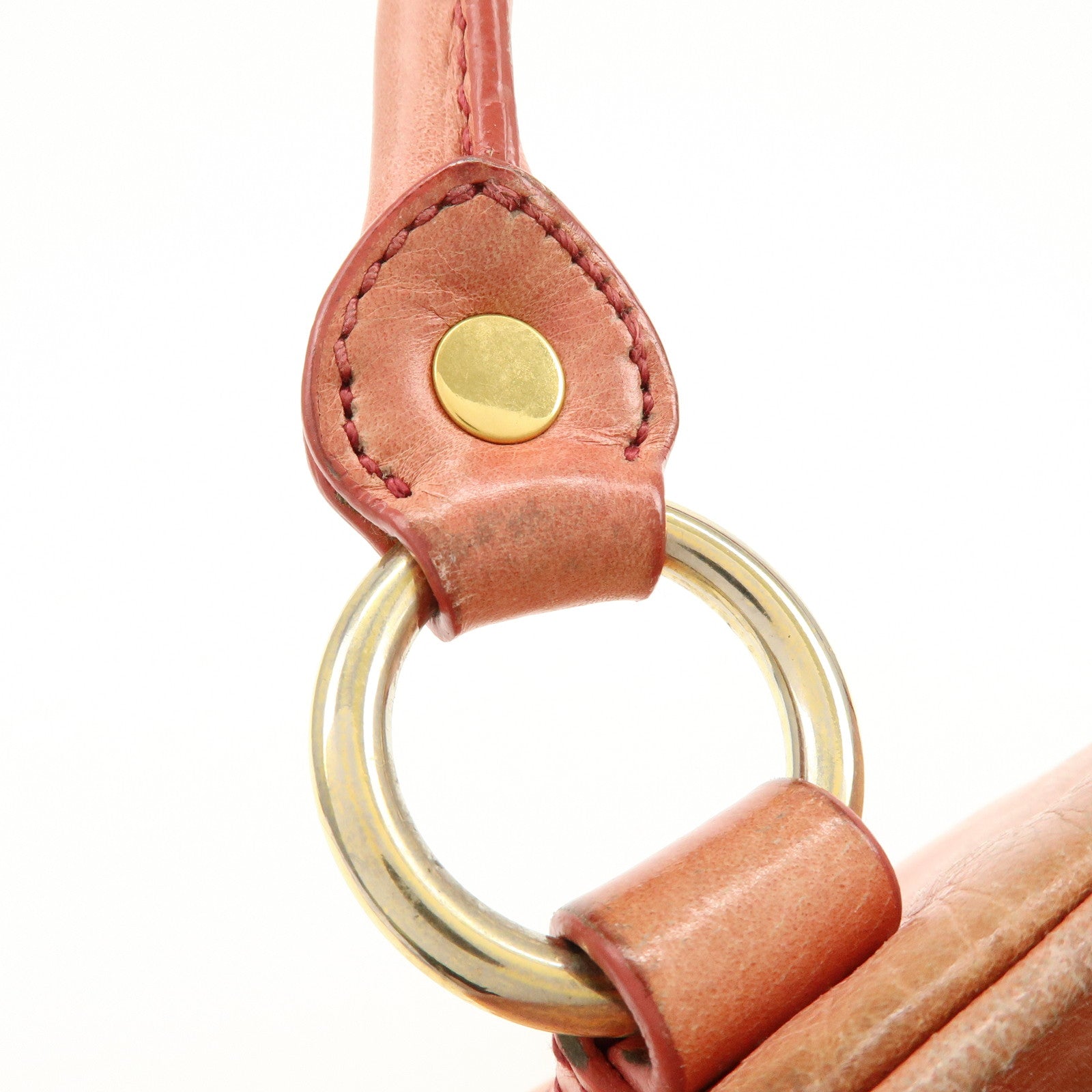 MIU MIU Leather 2Way Bag Hand Bag Shoulder Bag Pink