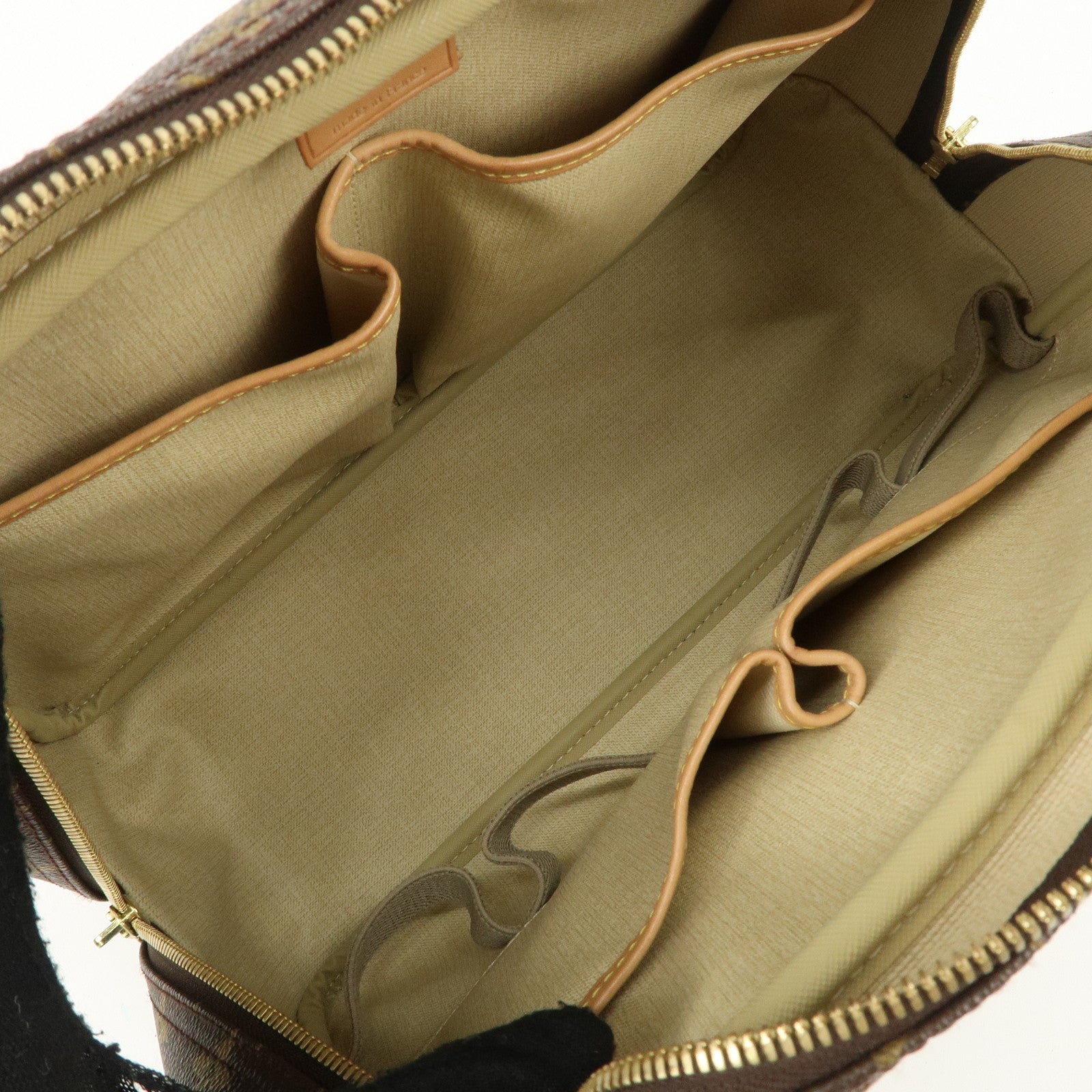 Louis Vuitton Monogram Deauville Hand Bag Brown M47270 Used