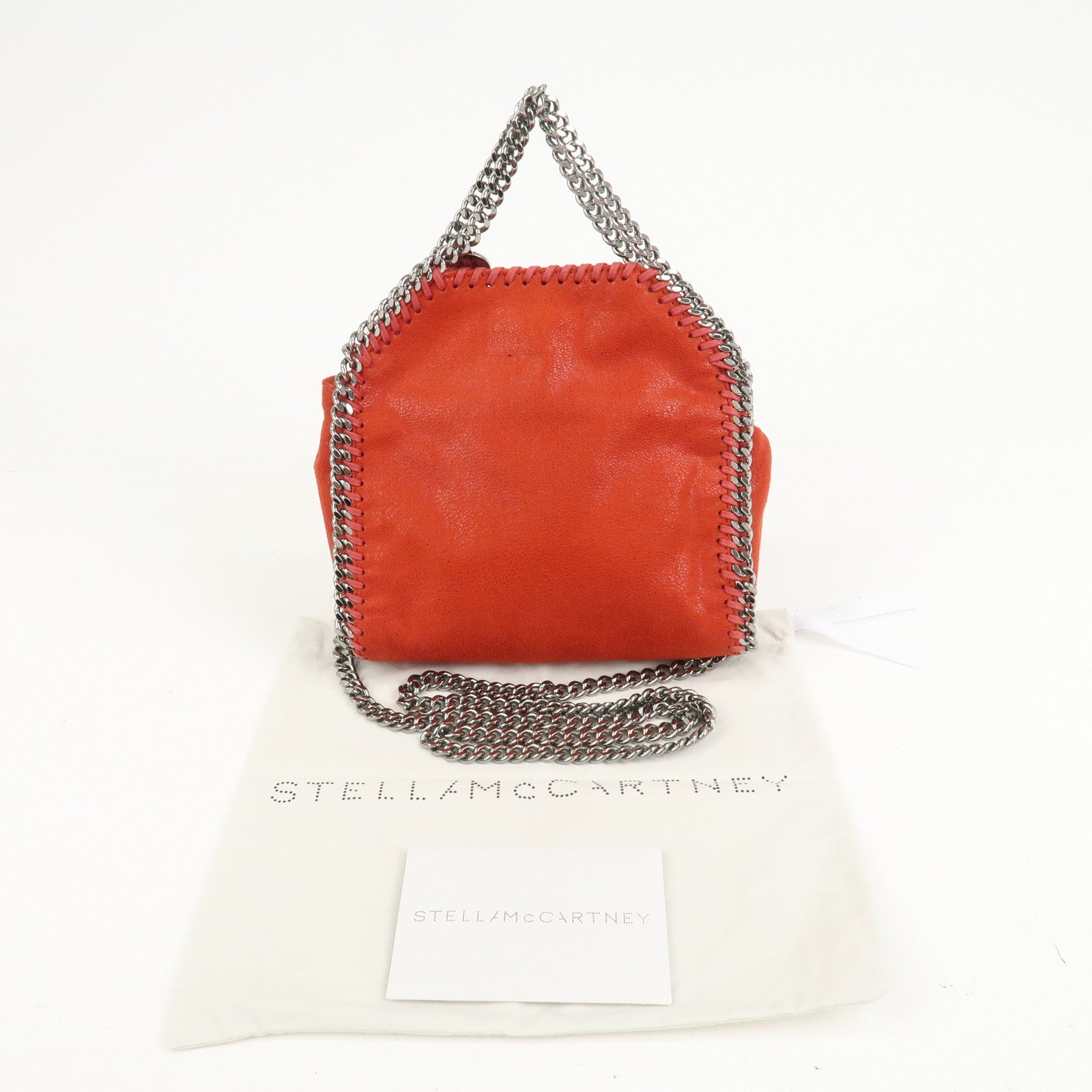 STELLA MCCARTNEY Falabella 2Way Bag Hand Bag Shoulder Bag Red