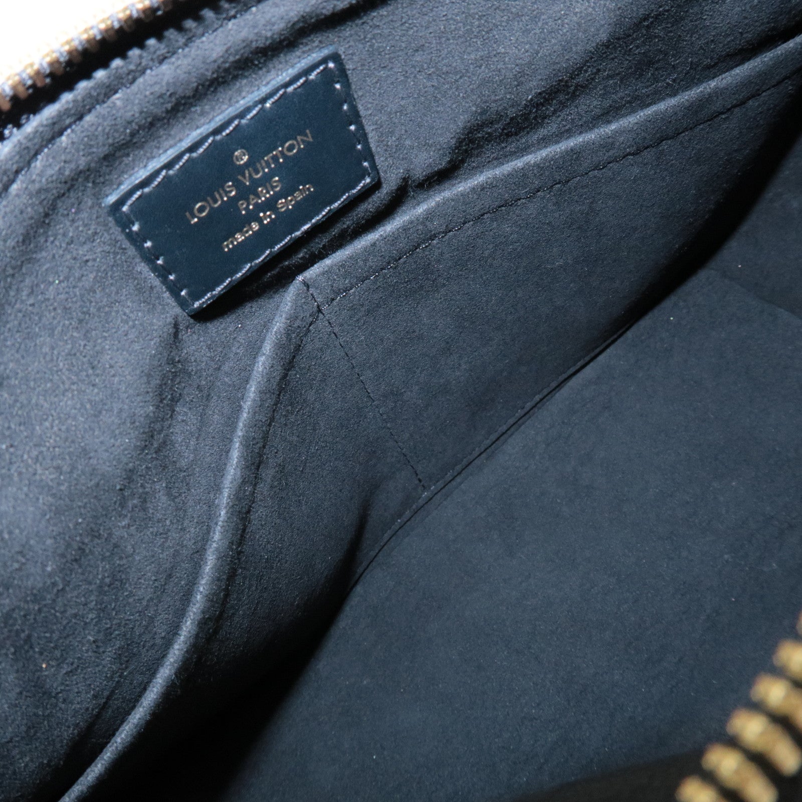 Louis Vuitton Monogram Empreinte Leather V Tote BB Noir M44937 Used