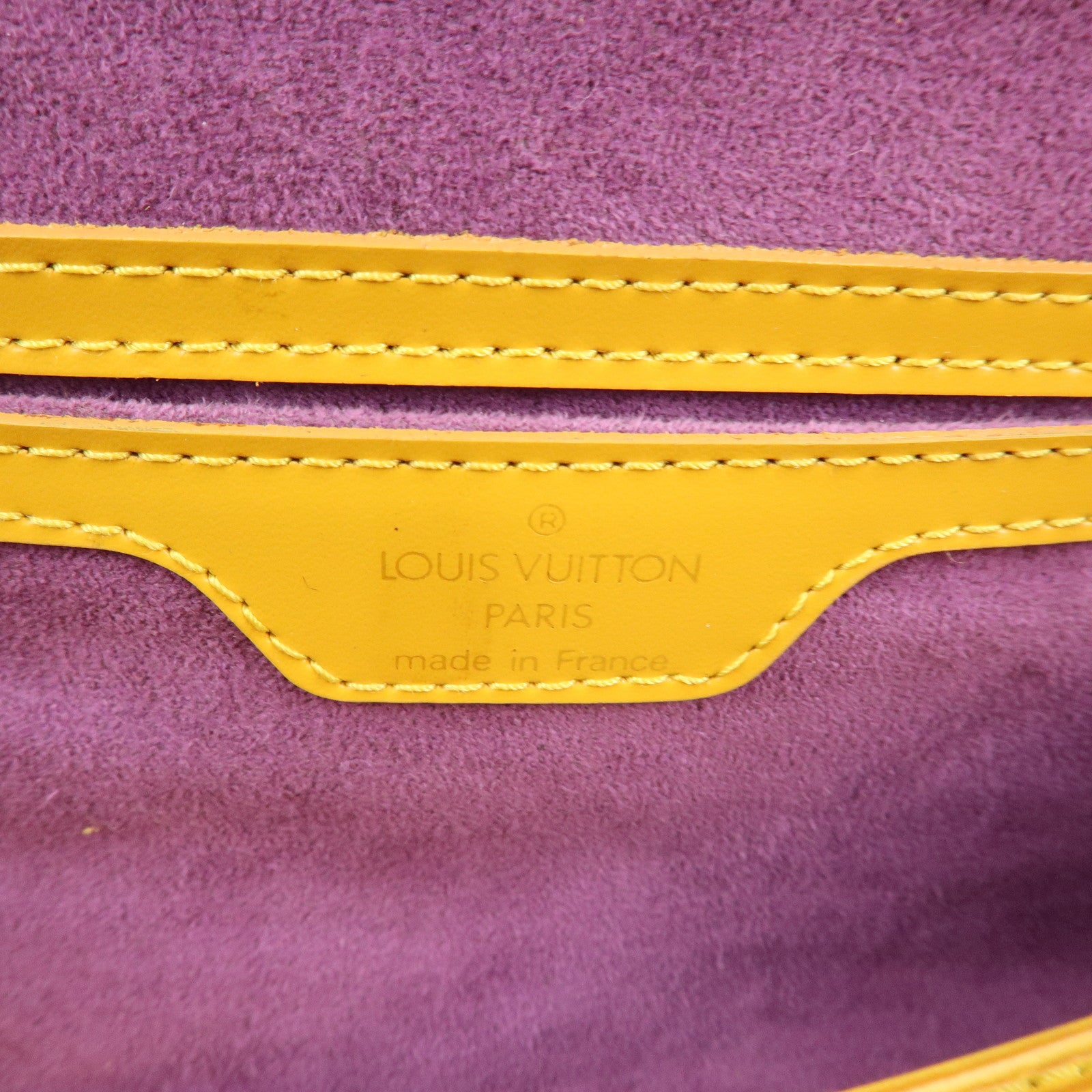 Louis Vuitton Epi Leather Soufflot Hand Bag Tassili Yellow M52229