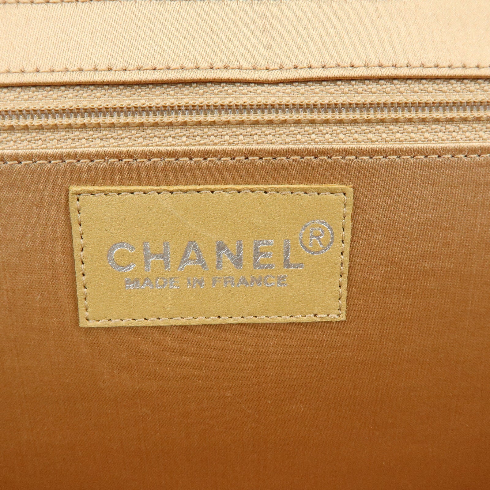 CHANEL Chocolate Bar Patent Leather Shoulder Bag Hand Bag Orange