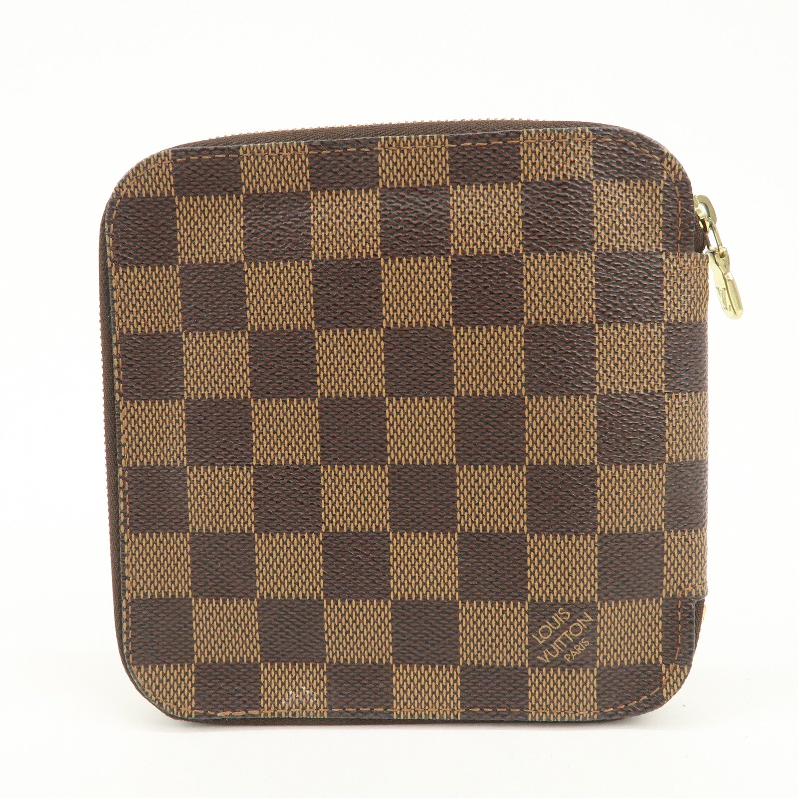 Louis Vuitton Damier Canvas Olaf Organizer Wallet Brown N61723 Used