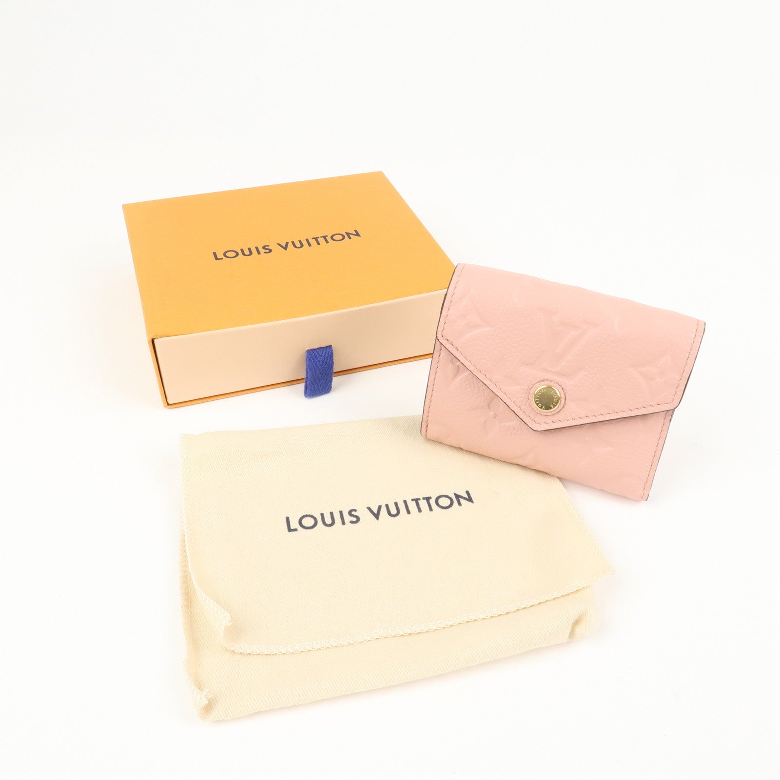 Louis Vuitton Leather Portefeuille Zoe Compact Wallet Pink M62936