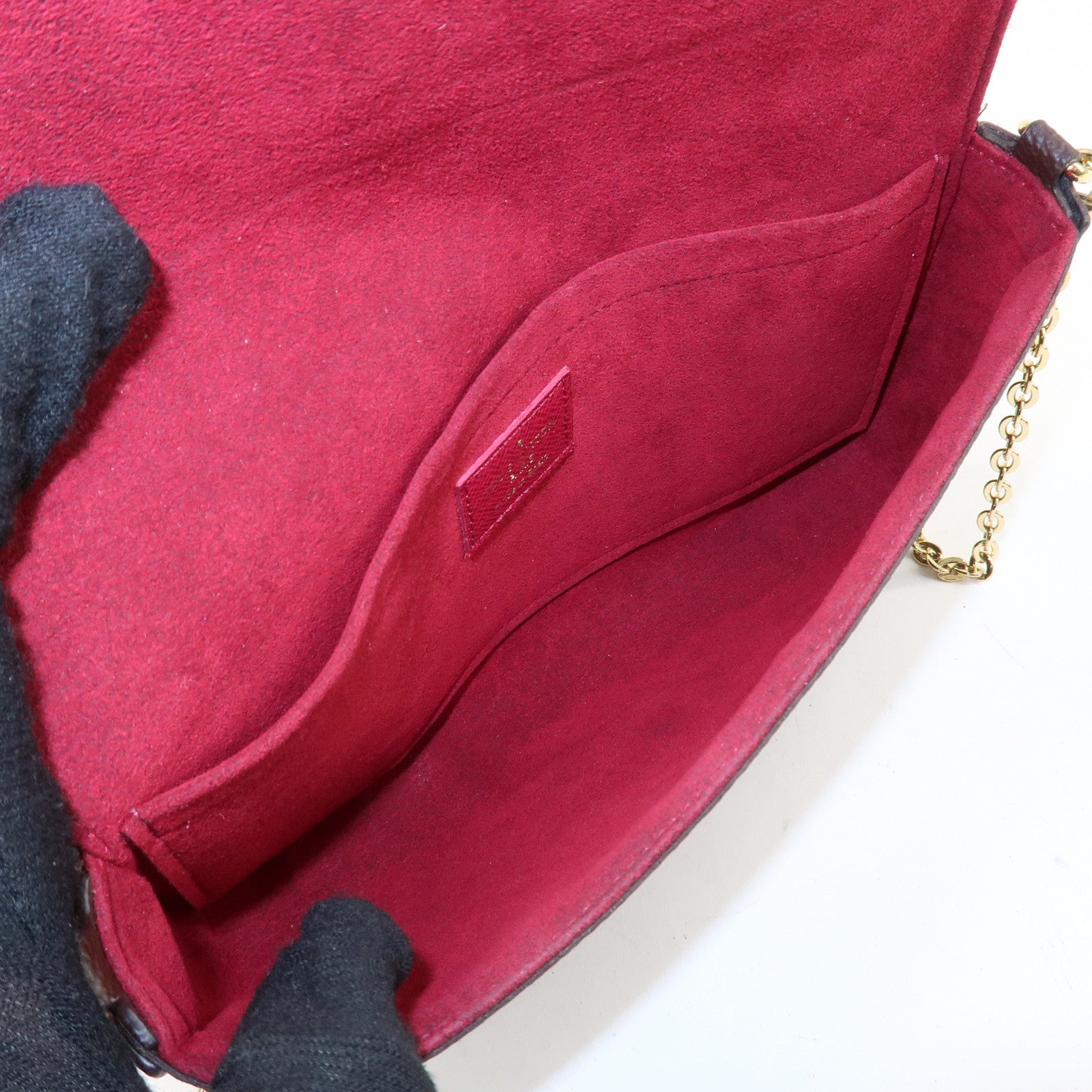 Louis Vuitton Monogram Pochette Félicie Shoulder Bag Brown M61276 Used