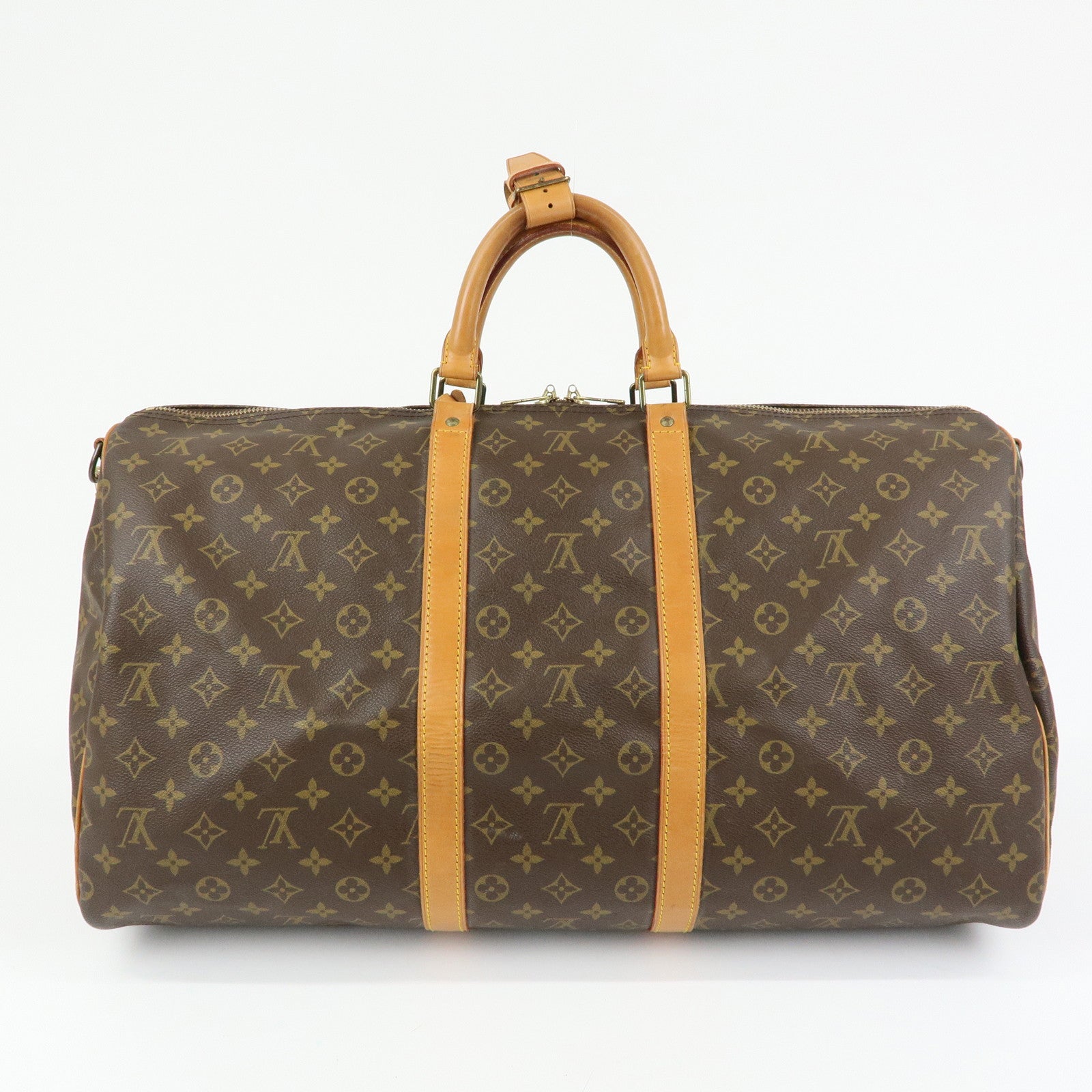 Louis Vuitton Monogram Keep All Bandouliere 55 Boston Bag M41414