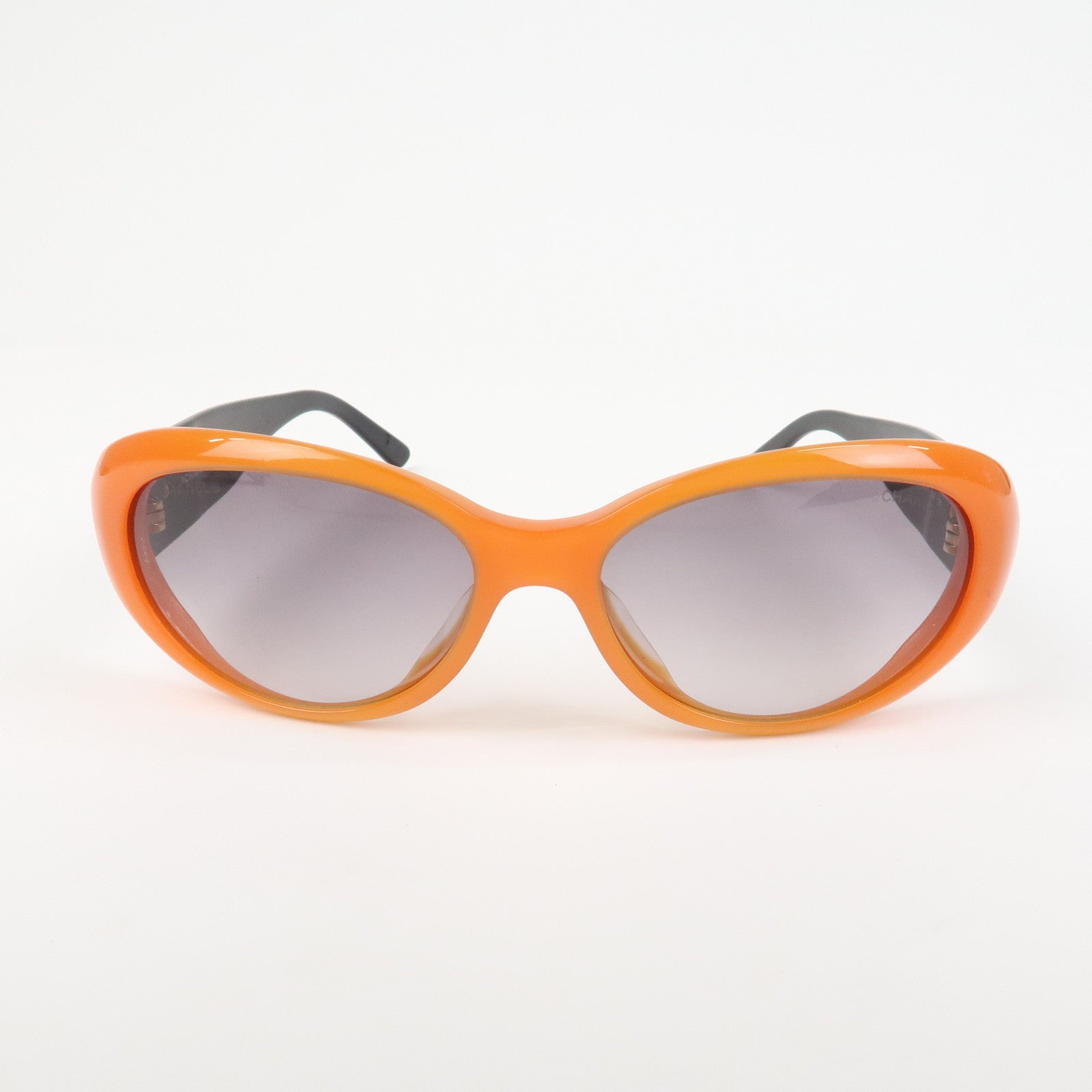 CHANEL Plastic Sunglasses Orange Black 5119 c.1012/11 54□15 135 2N