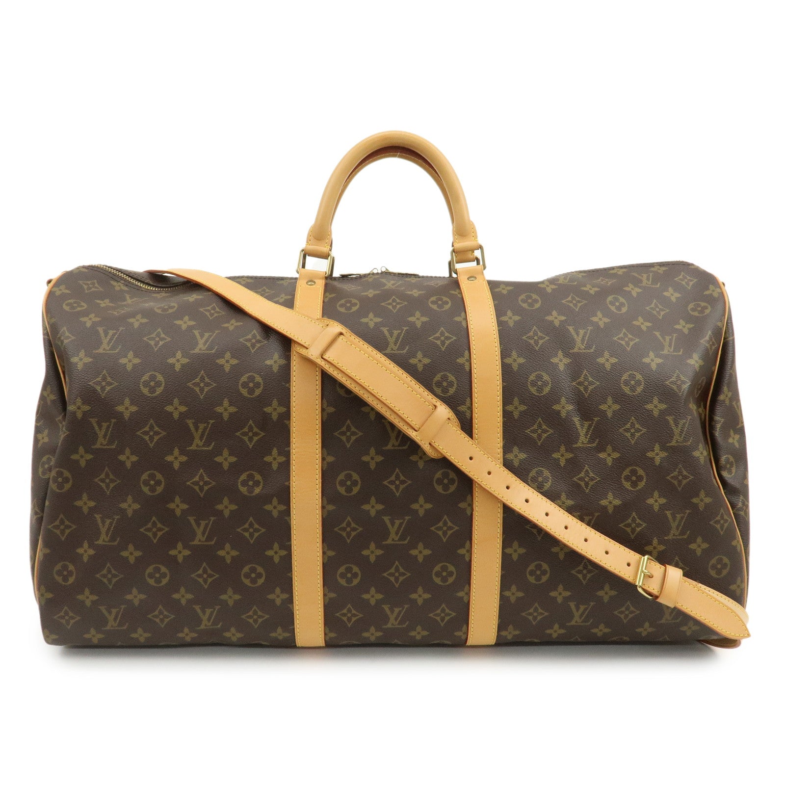 Louis Vuitton Monogram Keep All Bandouliere 60 Boston Bag M41412