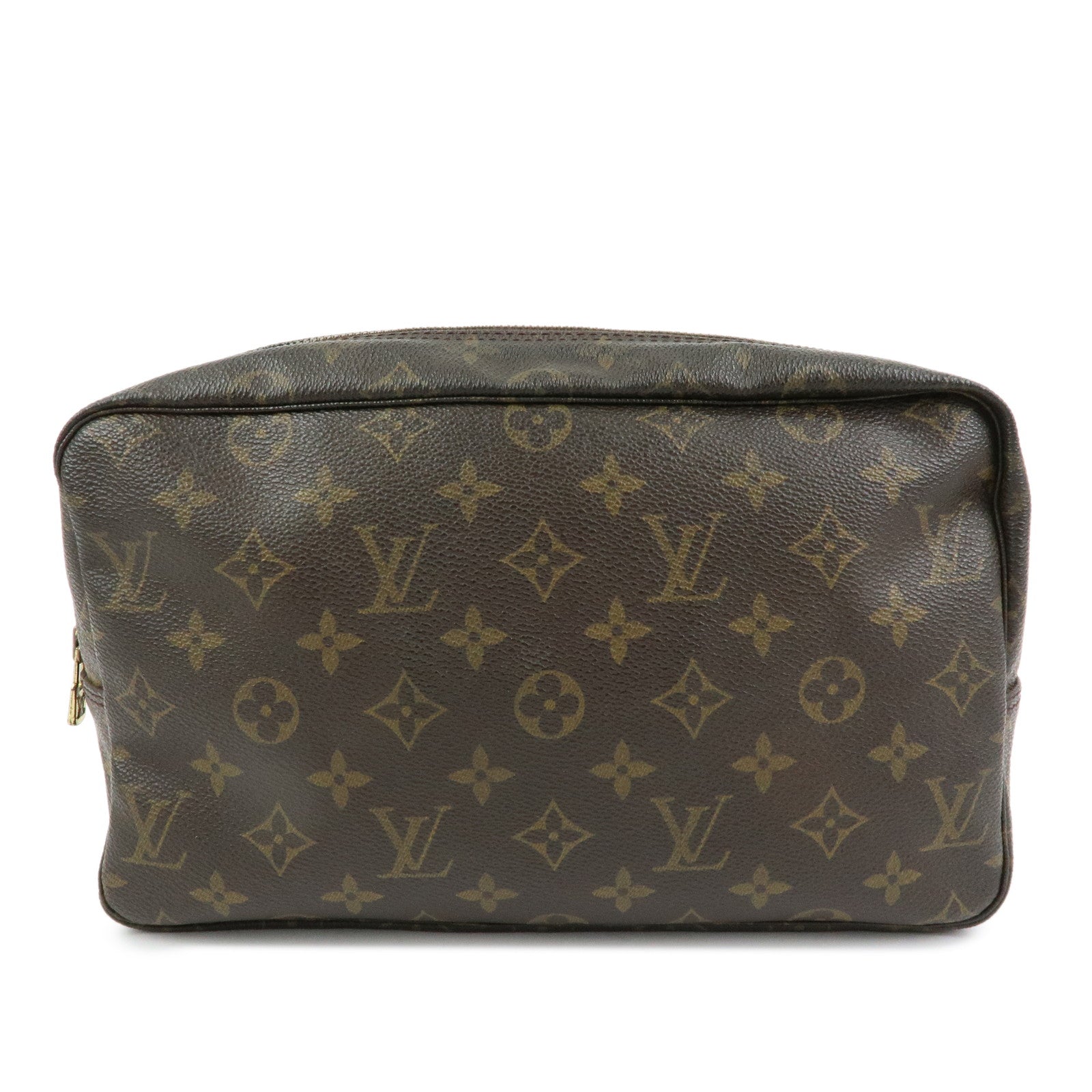 Louis Vuitton Monogram Trousse Toilette 28 Pouch Brown M47522