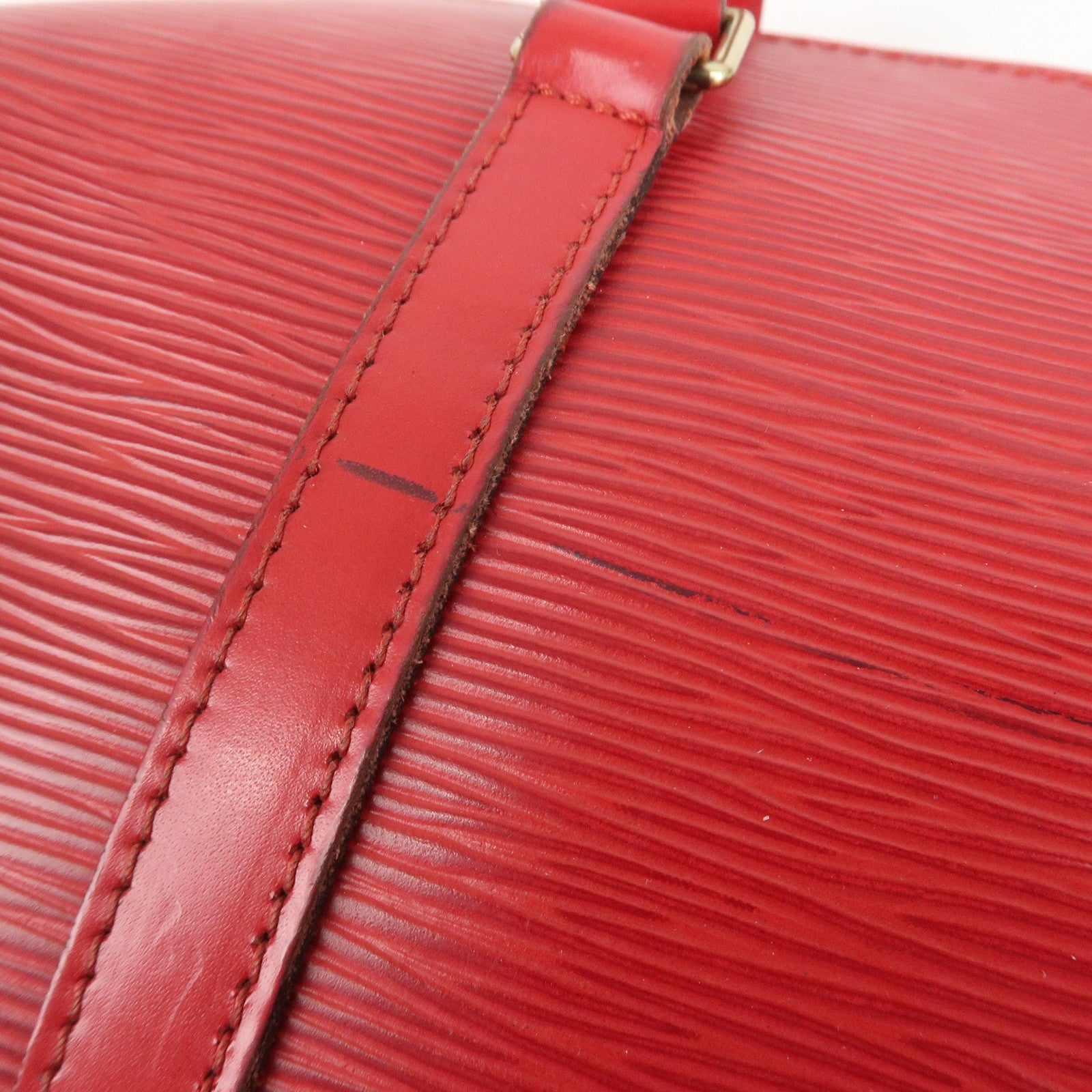 Louis Vuitton Epi Soufflot Hand Bag Castillian Red M52227